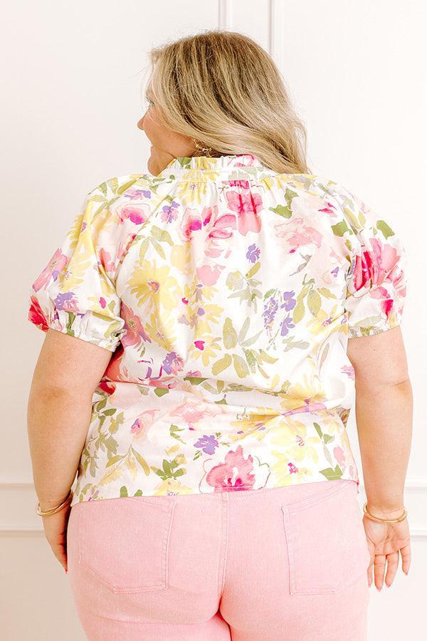 Gleaming Smile Floral Top Curves Product Image