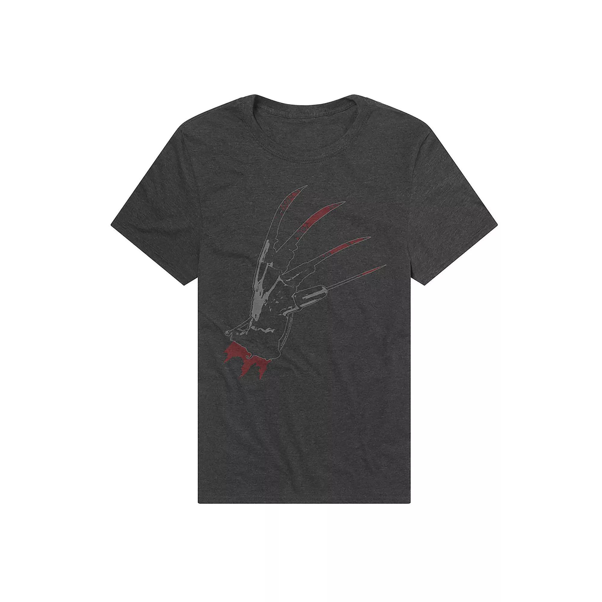Men's A Nightmare on Elm Street Freddy Krueger's Glove Graphic Tee, Size: Small, Grey Product Image