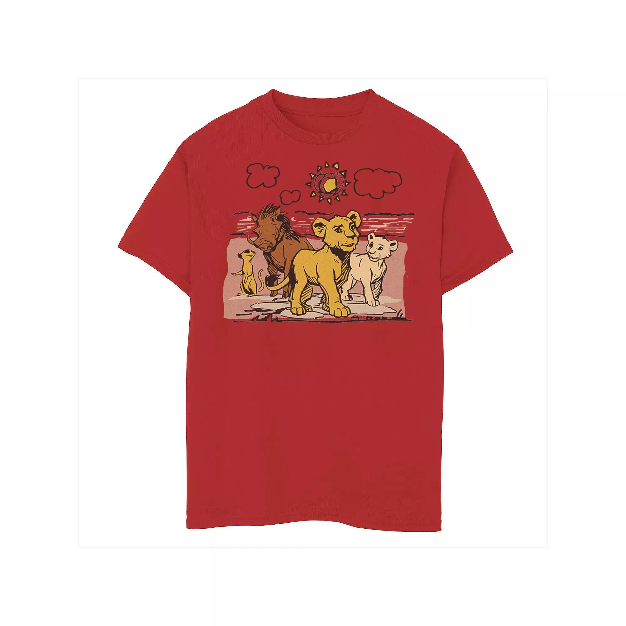Disney's The Lion King Men's Simba, Nala, Timon & Pumba Graphic Tee,  Product Image