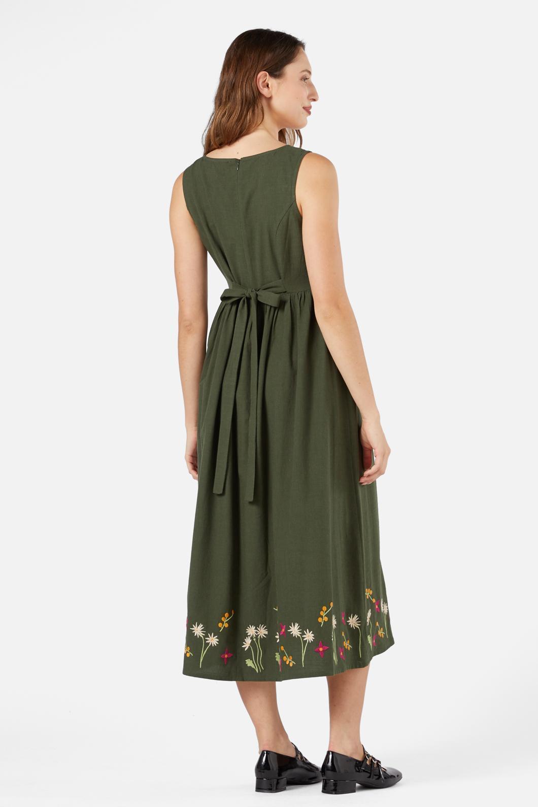 Native Embroidered Midi Dress Product Image