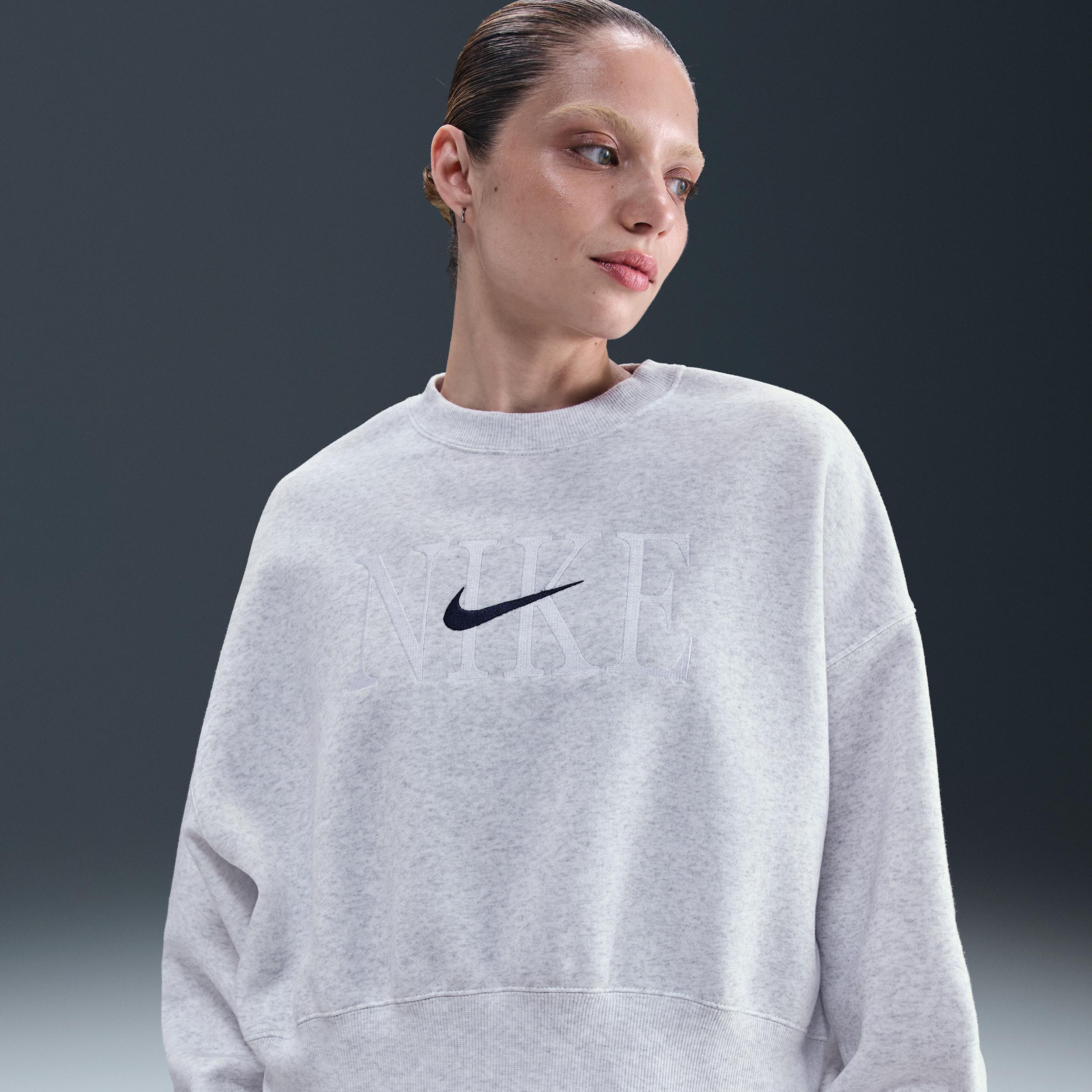 Women's Nike Sportswear Phoenix Fleece Oversized Crew-Neck Sweatshirt Product Image