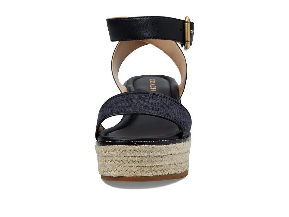 COACH Katherine Signature C Canvas Espadrille Women's Flat Shoes Product Image