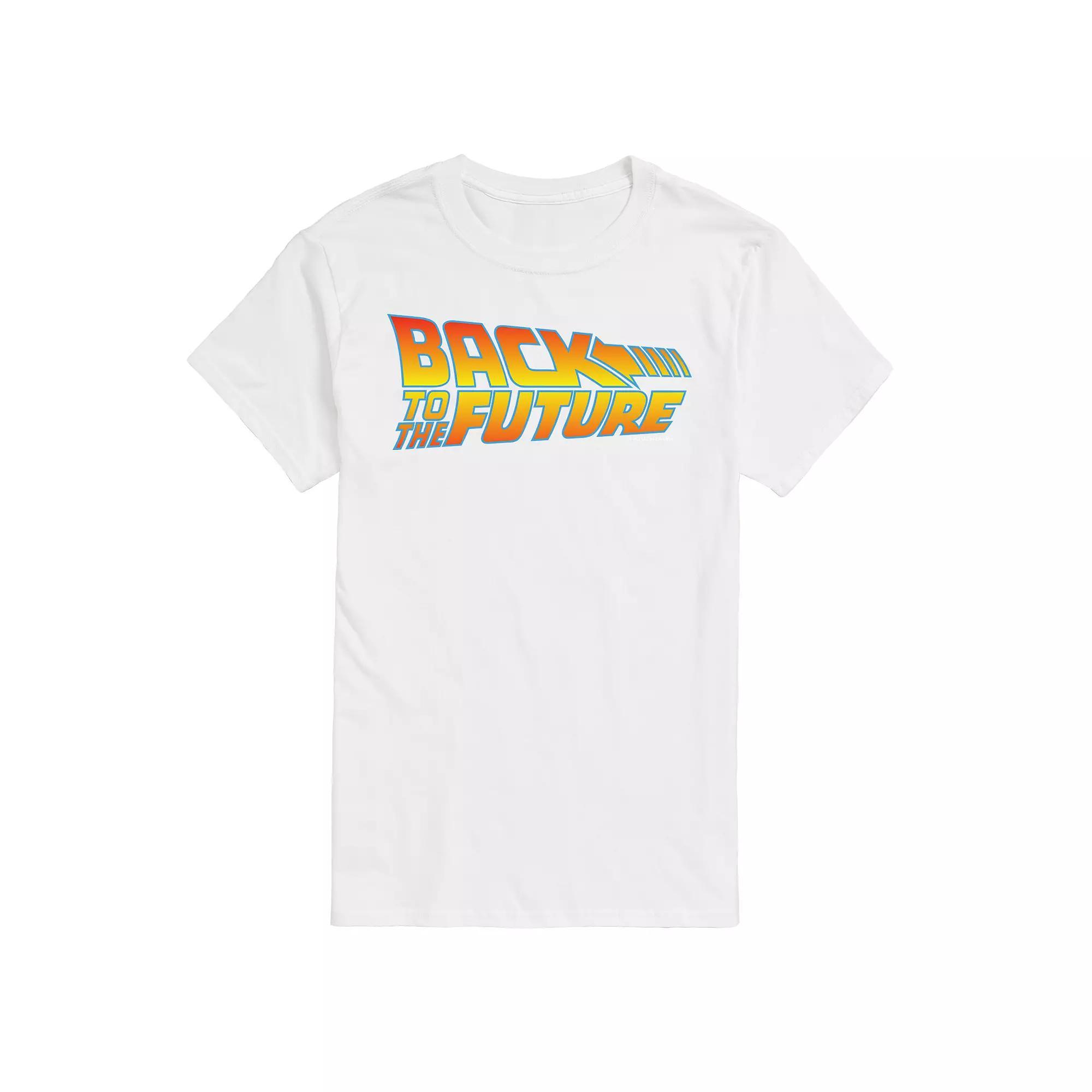 Big & Tall Back to the Future Franchise Logo Graphic Tee, Men's, Size: XL Tall, White Product Image