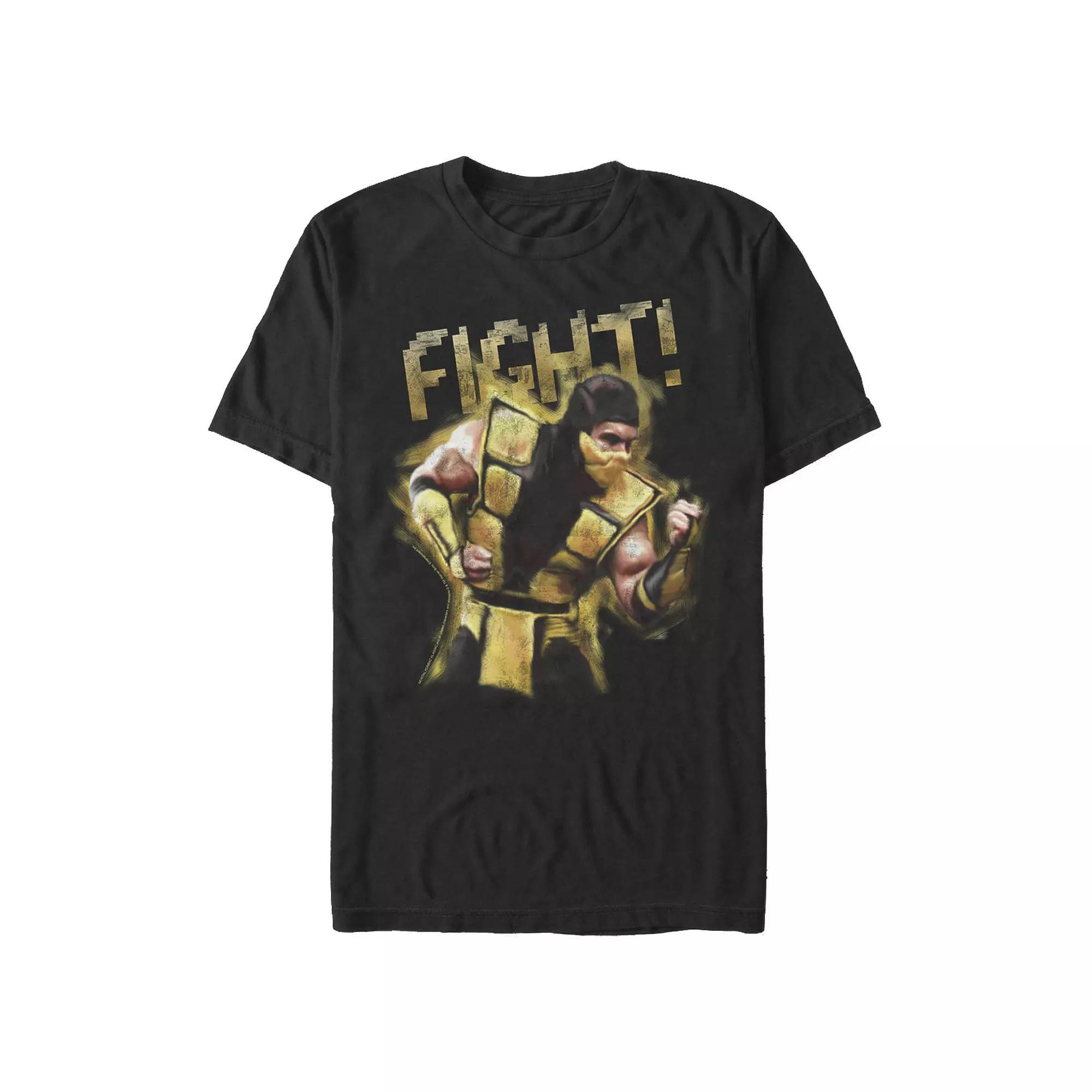 Men's Mortal Kombat Fight Yellow Graphic Tee,  Product Image