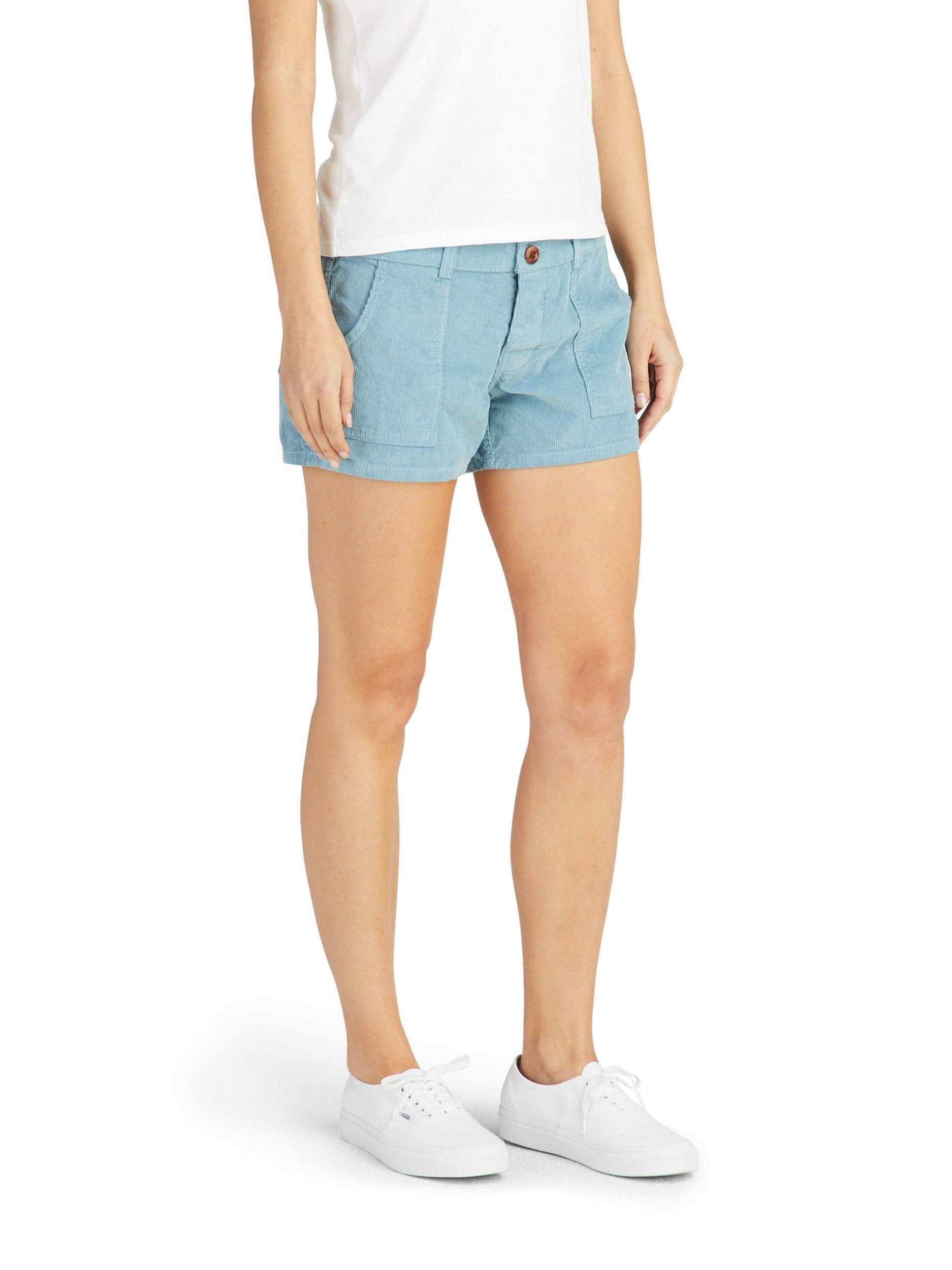 Women's Classic Corduroy Shorts - Light Blue Female Product Image