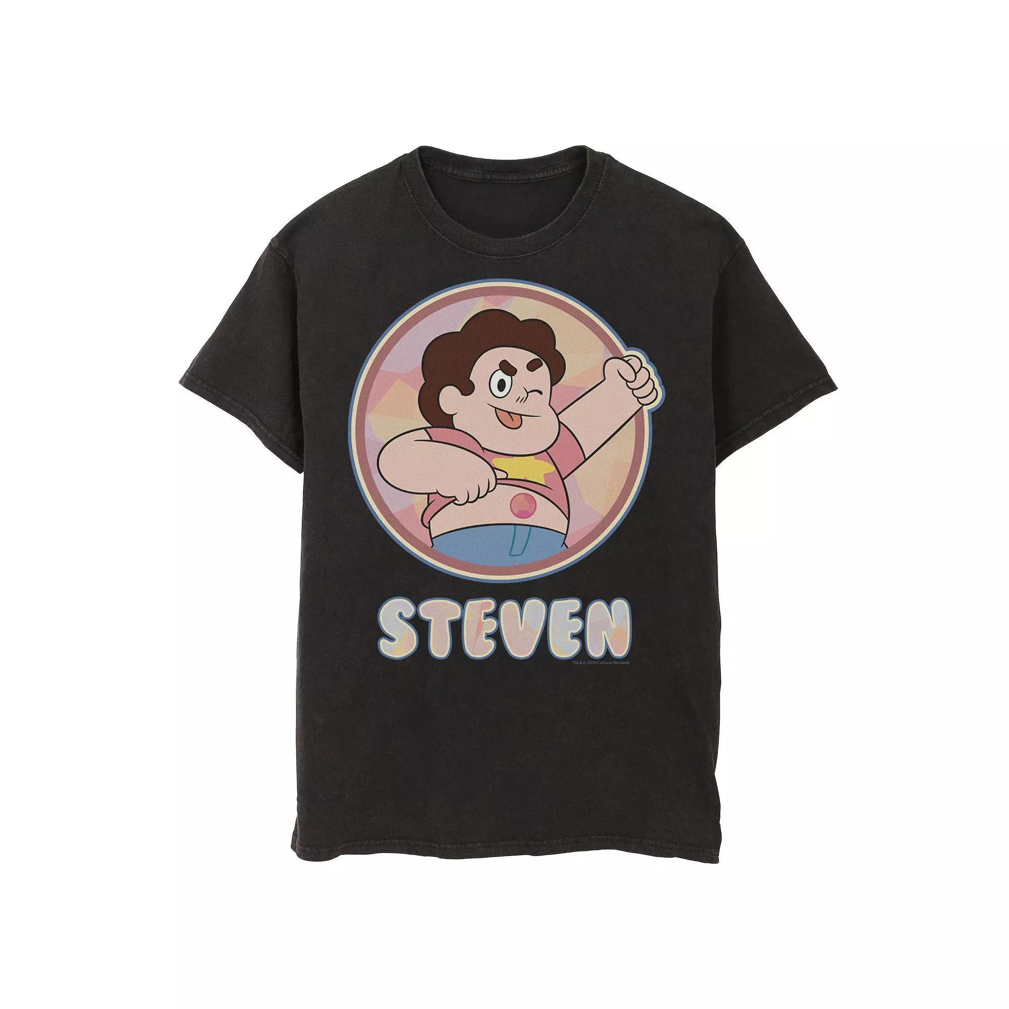Men's Cartoon Network Steven Universe Belly Button Profile Shot Tee, Size: 3XL, Black Product Image