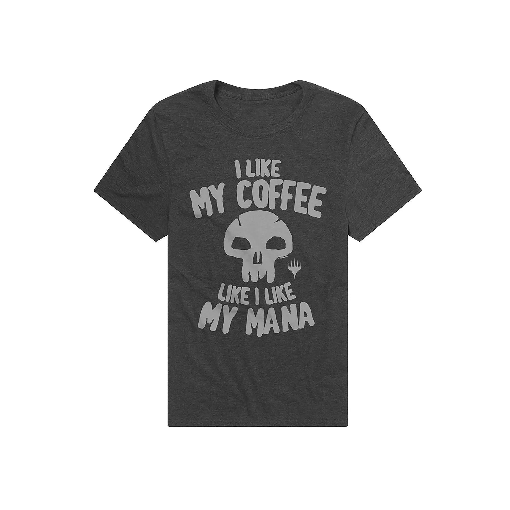 Men's Magic the Gathering I Like My Coffee Like My Mana T-Shirt, Size: Small, Grey Product Image
