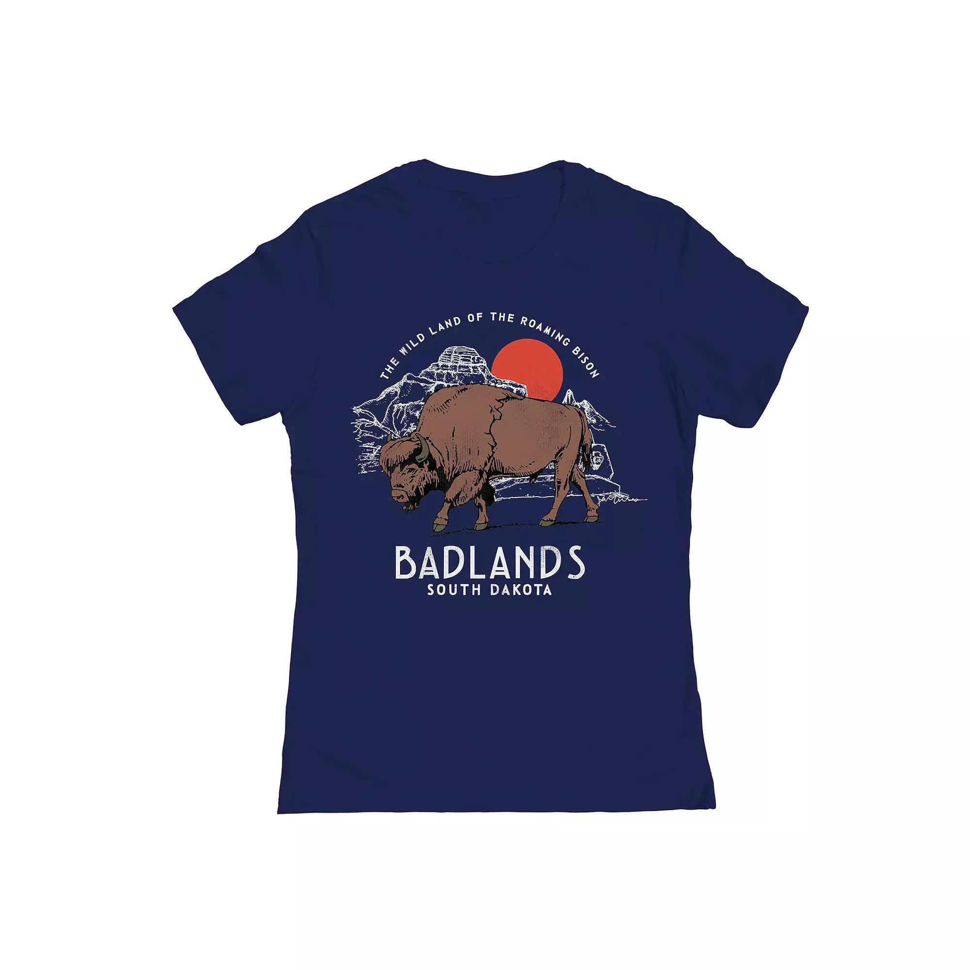 Juniors Badlands Womens Graphic Tee, Girls Blue Product Image