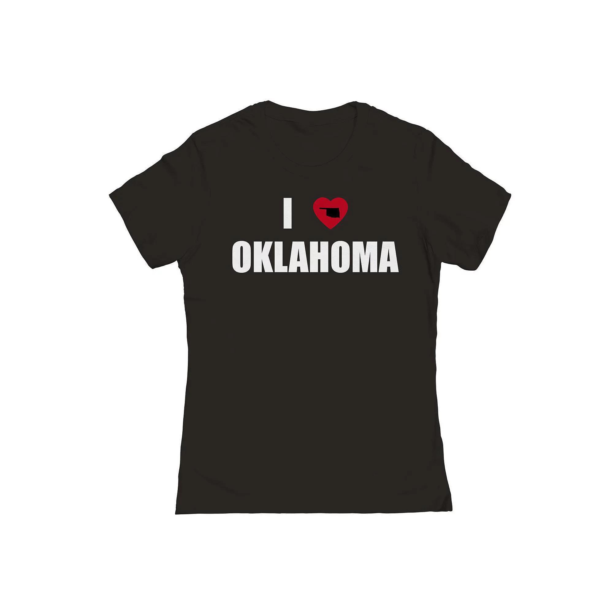 Junior's I Heart Oklahoma Graphic Tee, Women's,  Product Image