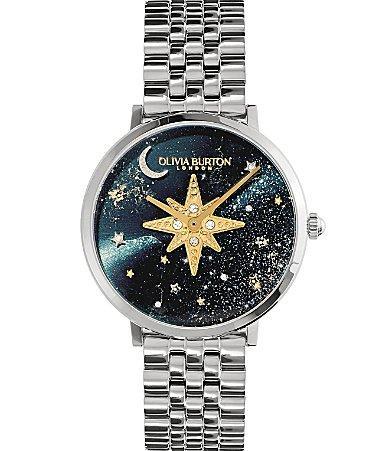 Olivia Burton Womens Celestial Nova Sapphire Blue  Silver Bracelet Watch Product Image