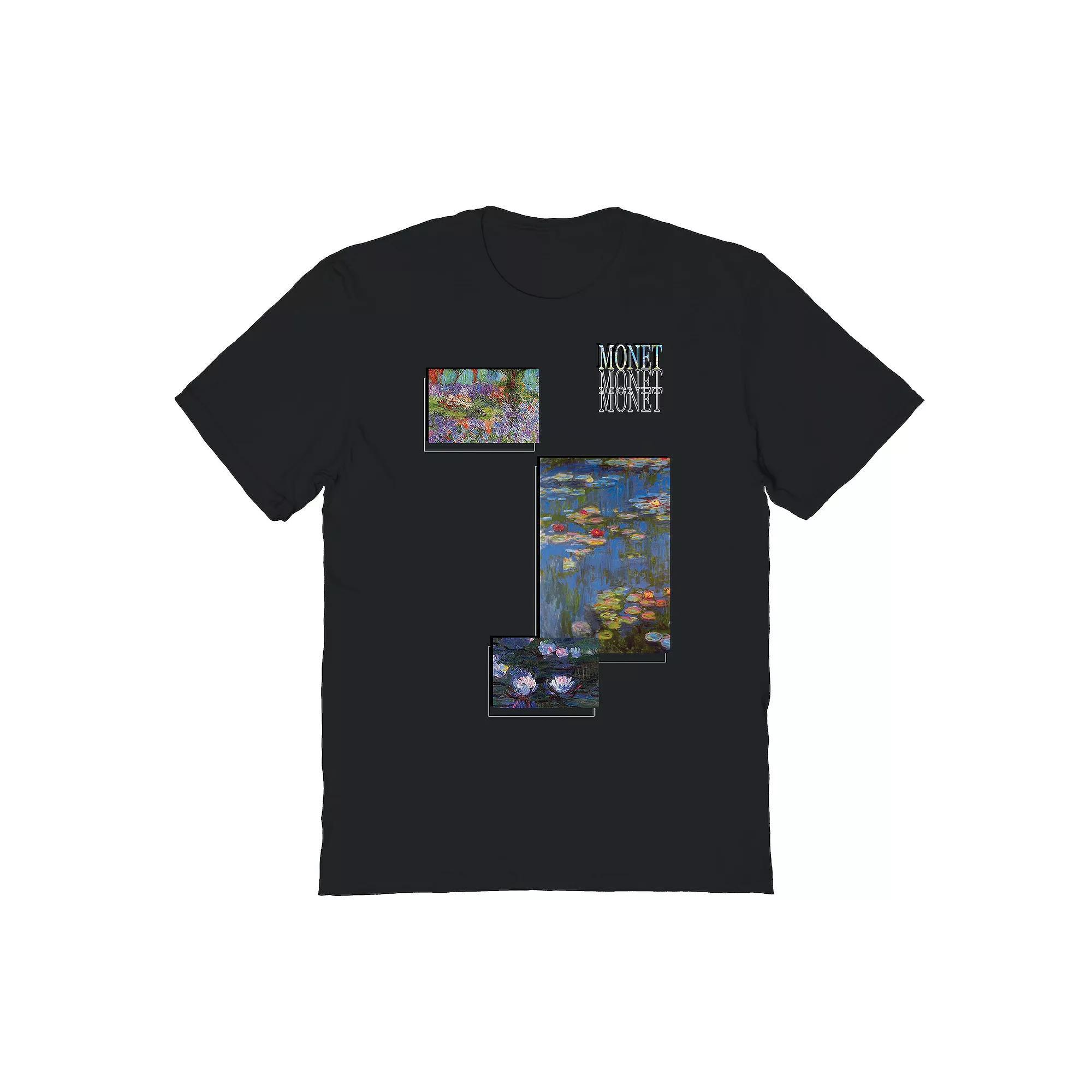 Men's Monet Trio Square Graphic Tee, Size: Large, Black Product Image