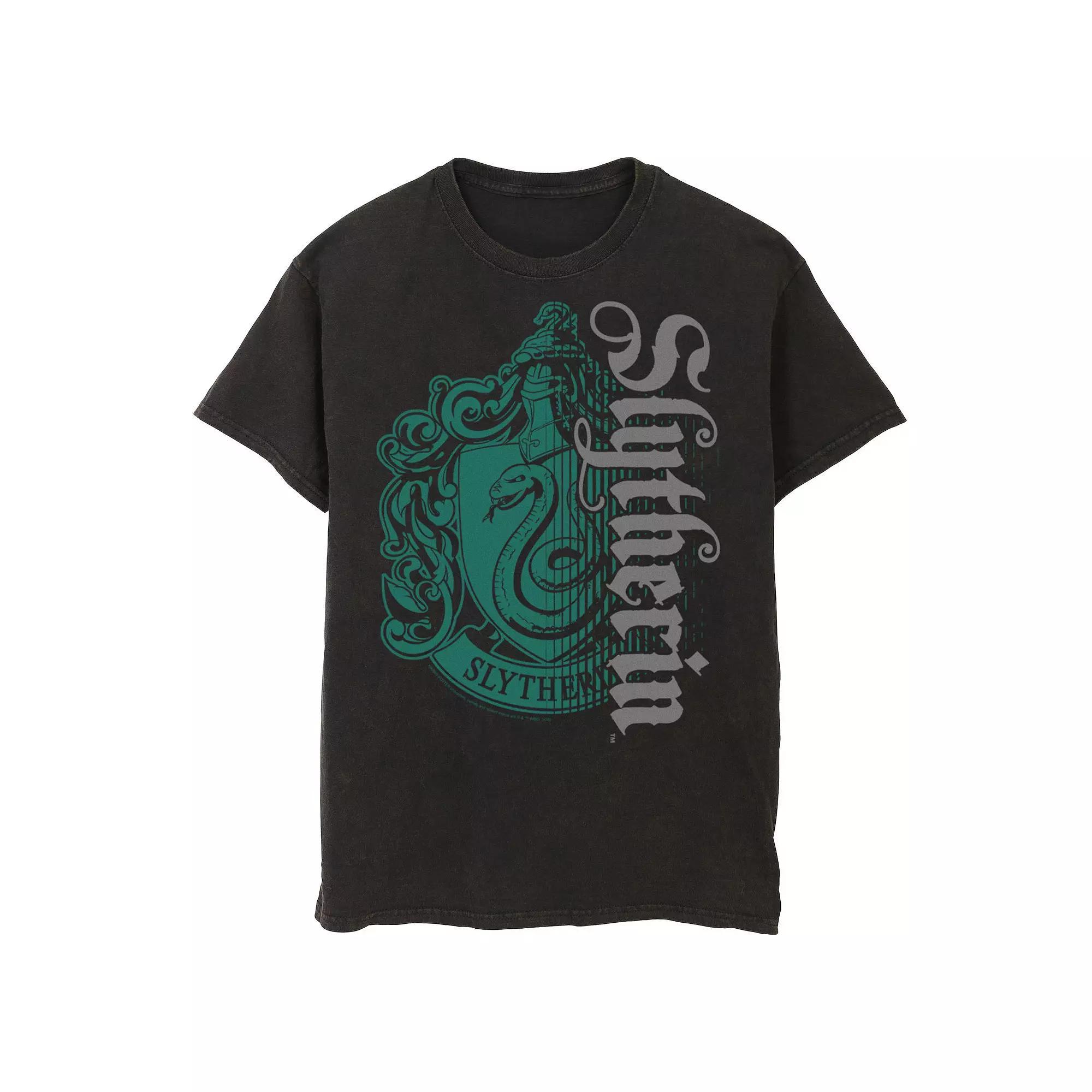Men's Harry Potter Slytherin Dark Badge Logo Tee,  Product Image