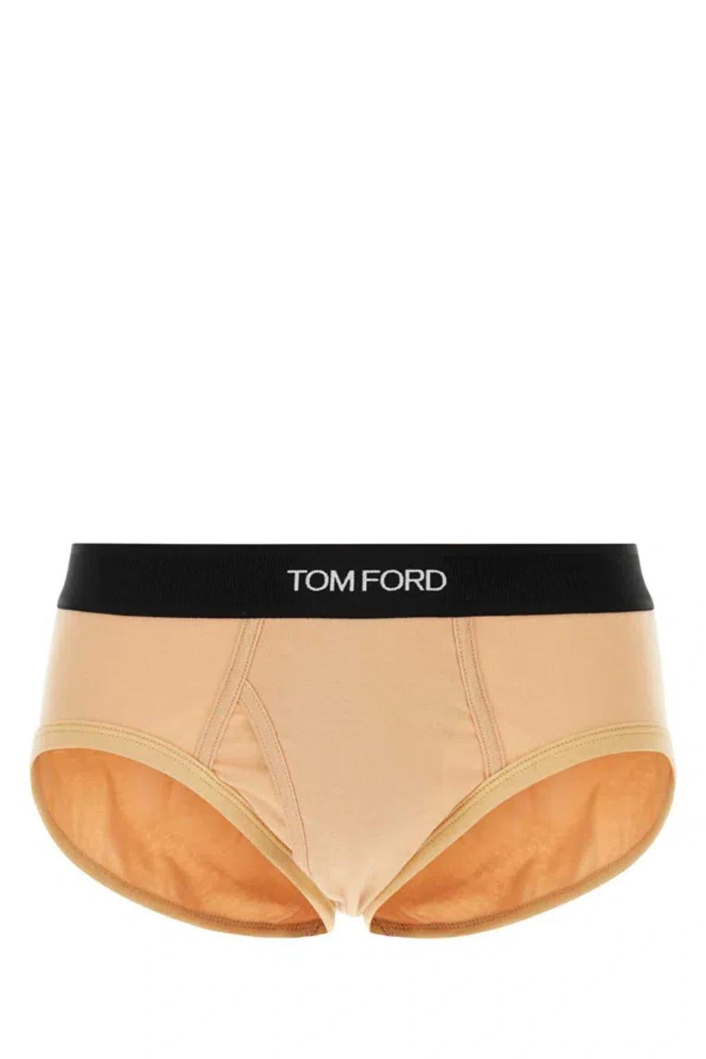 TOM FORD Skin Pink Stretch Cotton Brief In 272 Product Image