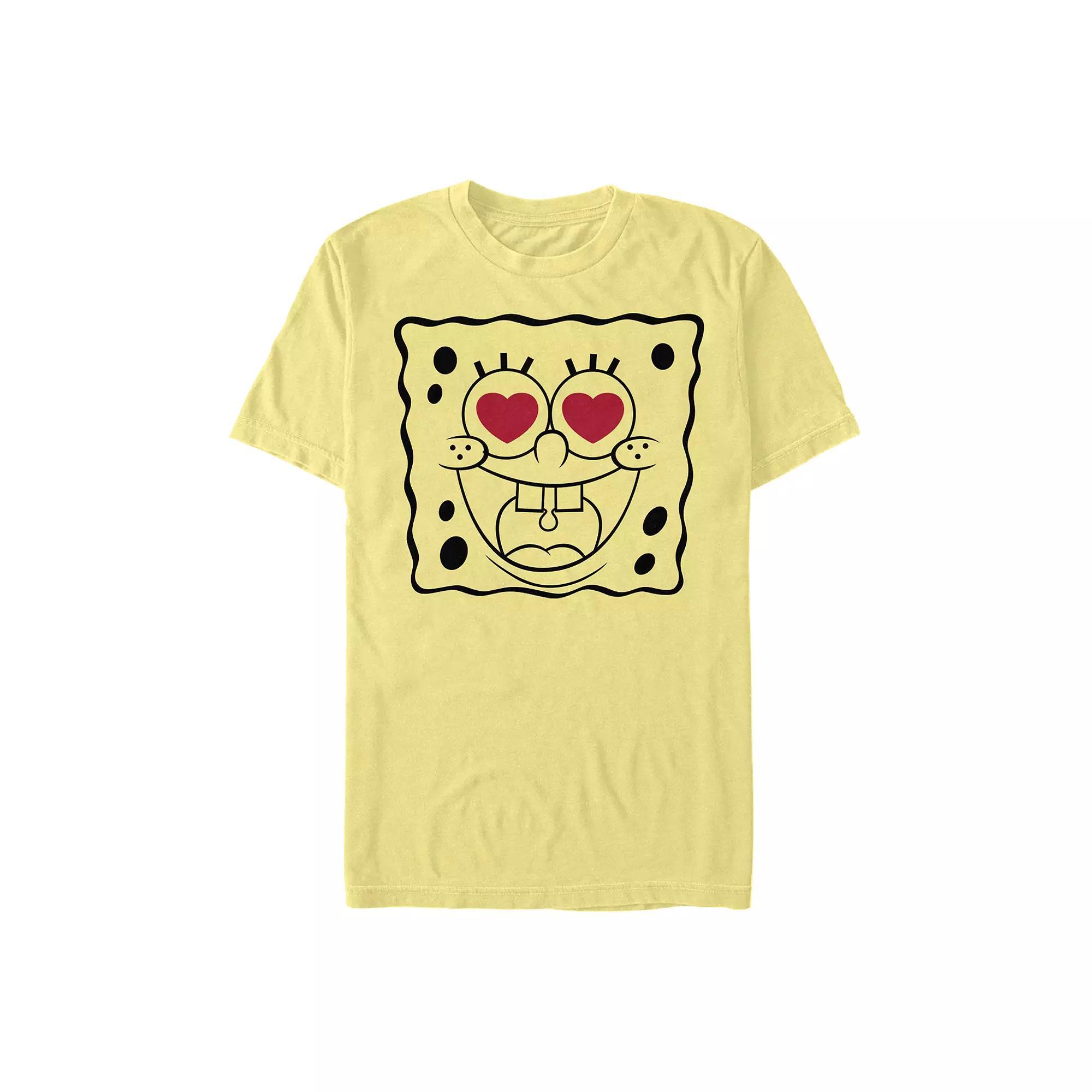 Men's Nickelodeon SpongeBob SquarePants Heart Eyes Line Art Tee,  Product Image