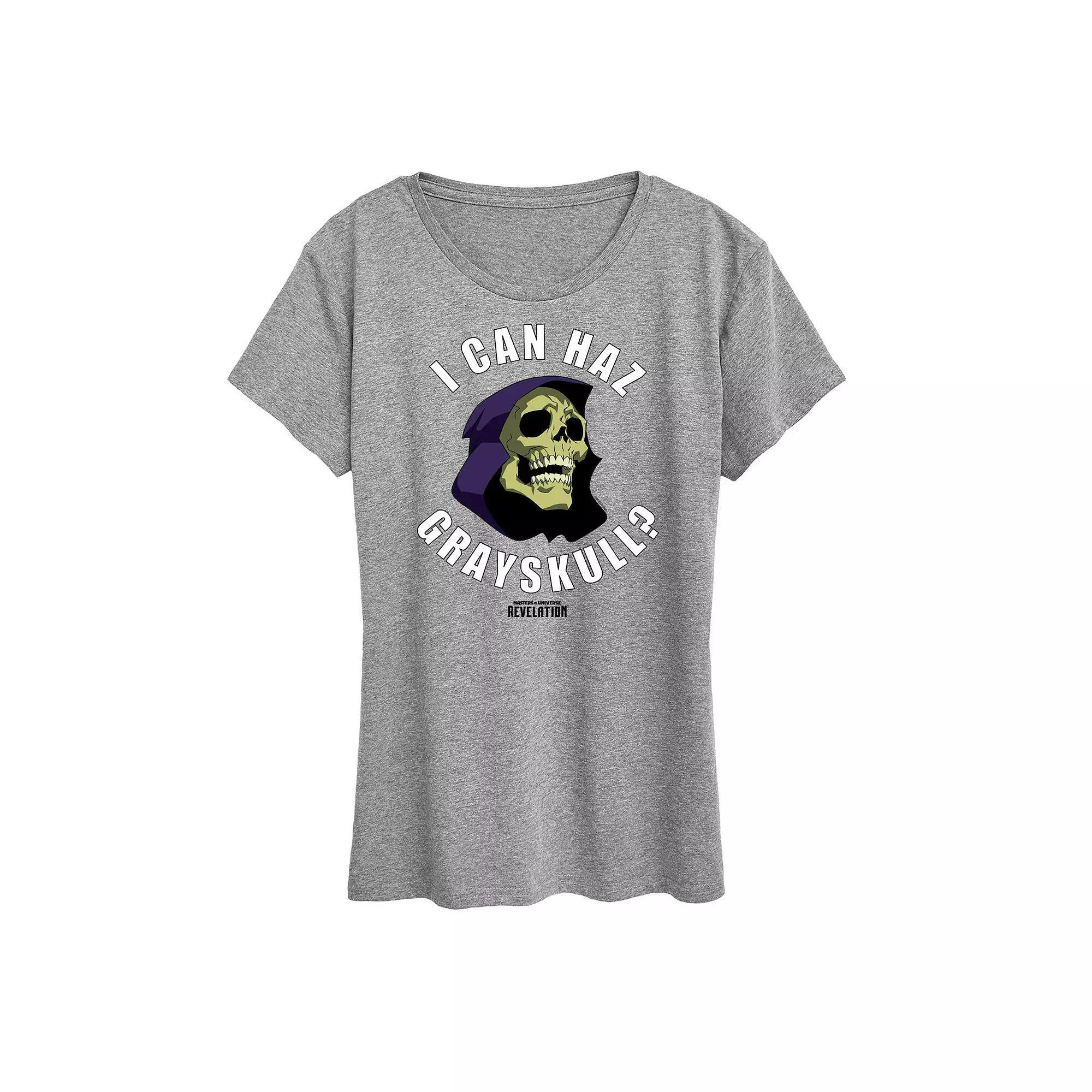 Women's Masters of the Universe Grayskull Graphic Tee, Size: XL, Grey Gray Product Image