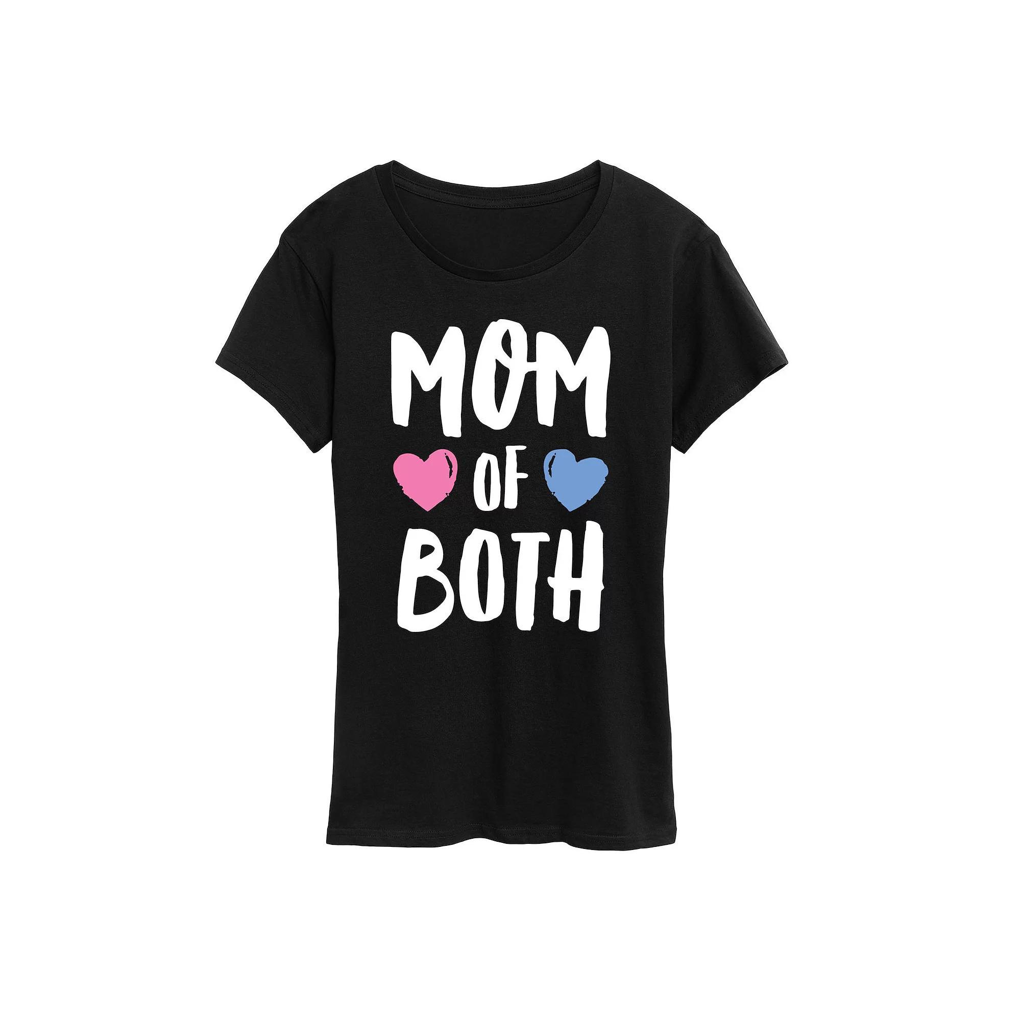 Women's Mom of Both Graphic Tee, Girl's,  Product Image