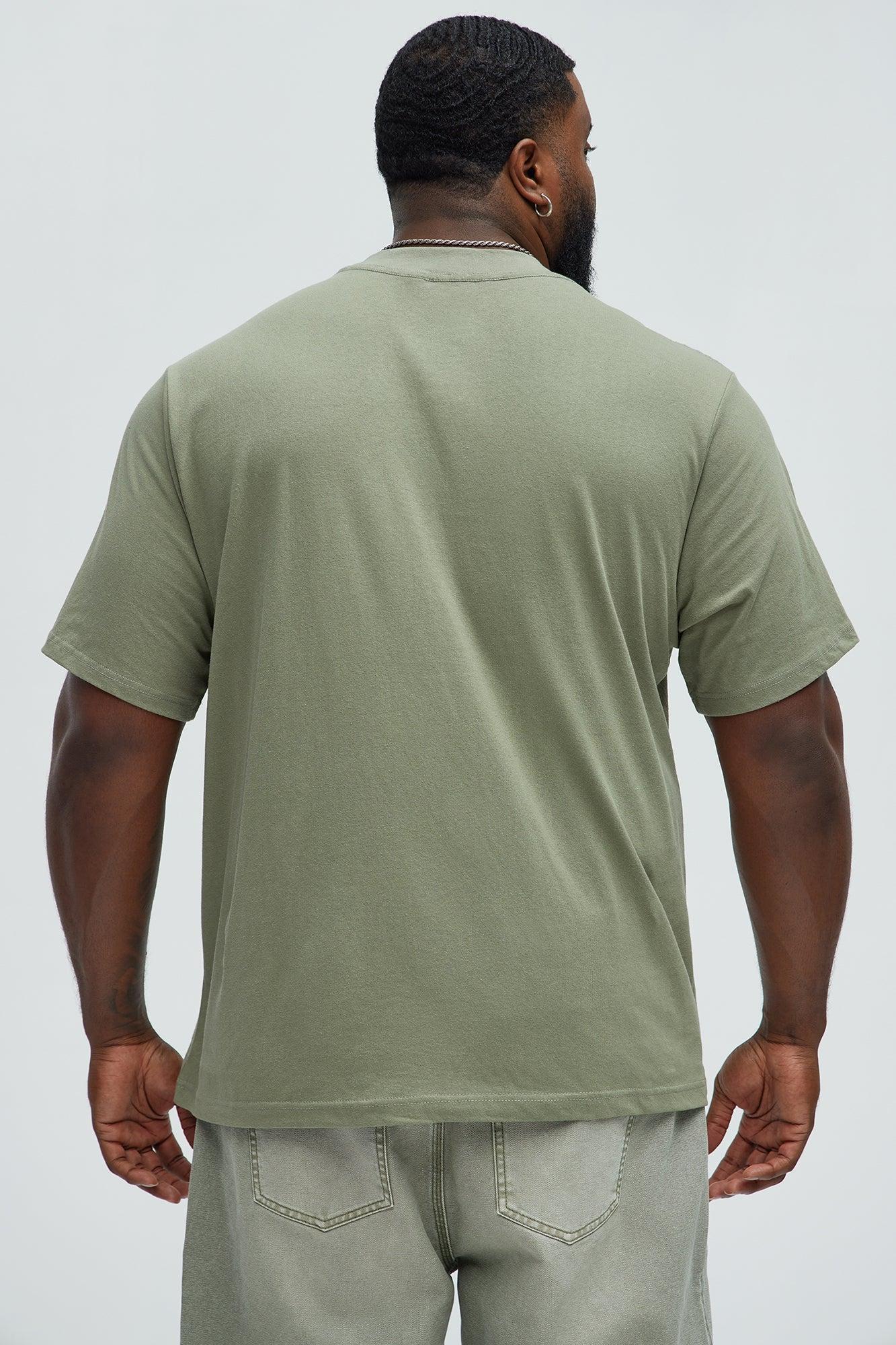 Oversized Heavyweight Short Sleeve Tee - Olive Product Image