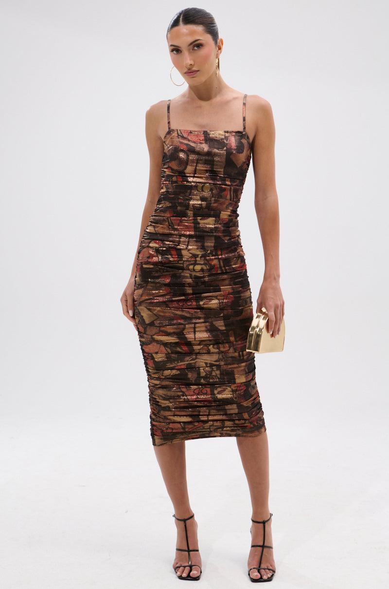 HEAVEN SENT MESH MIDI DRESS Product Image