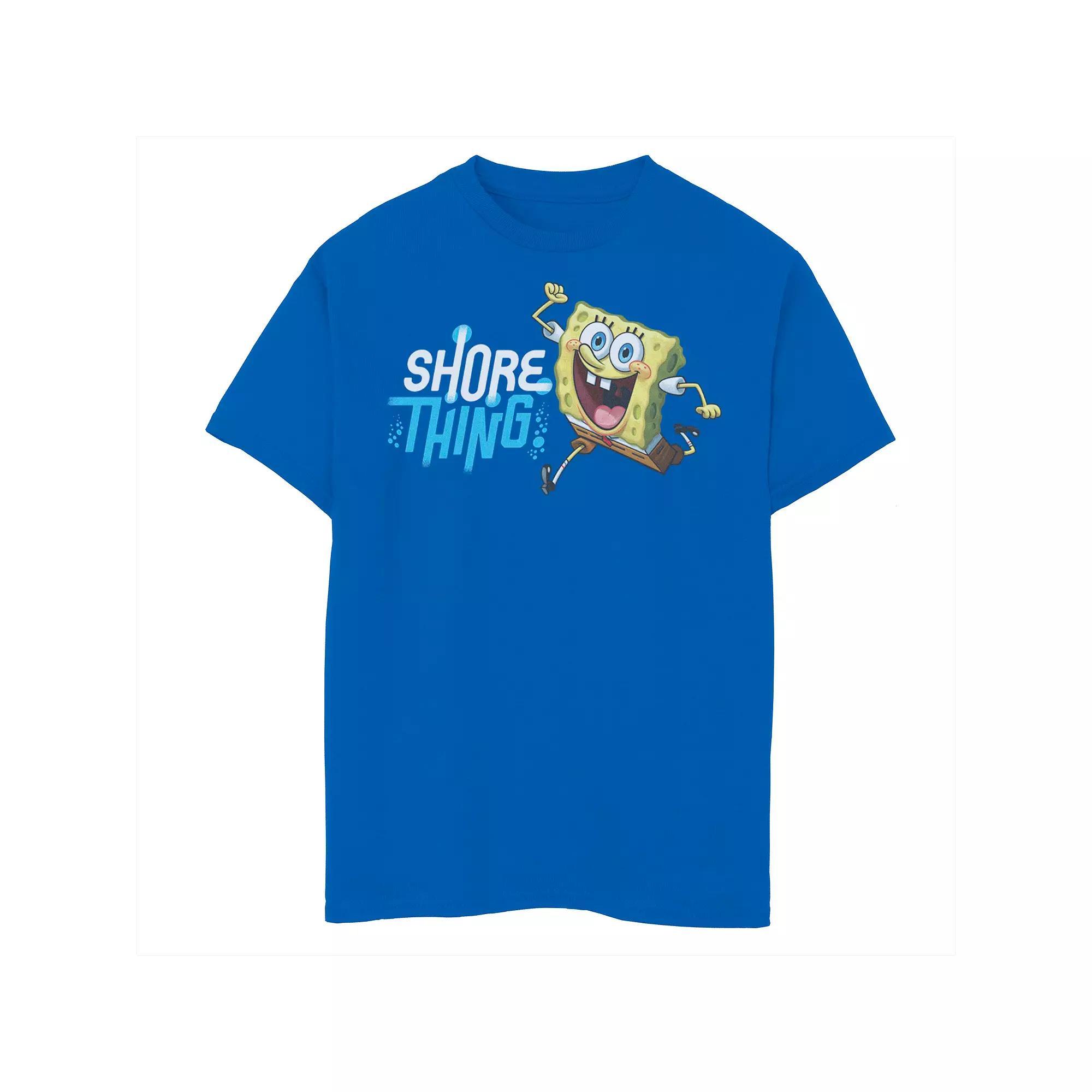 Boys 8-20 SpongeBob SquarePants Shore Thing Short Sleeve Tee, Boy's, Size: Medium, Royal Product Image