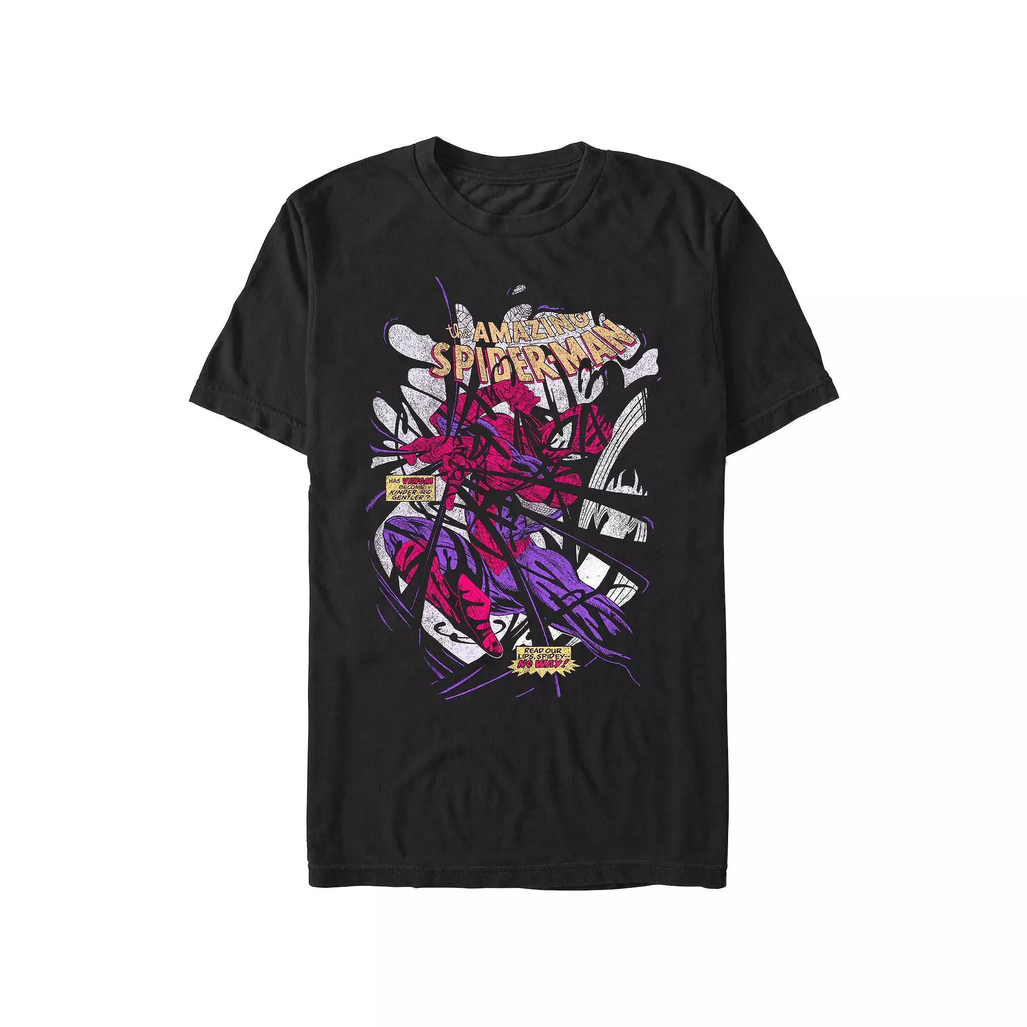 Men's Spider-Man Spidey Becoming Dark Graphic Tee, Size: XXL, Black Product Image