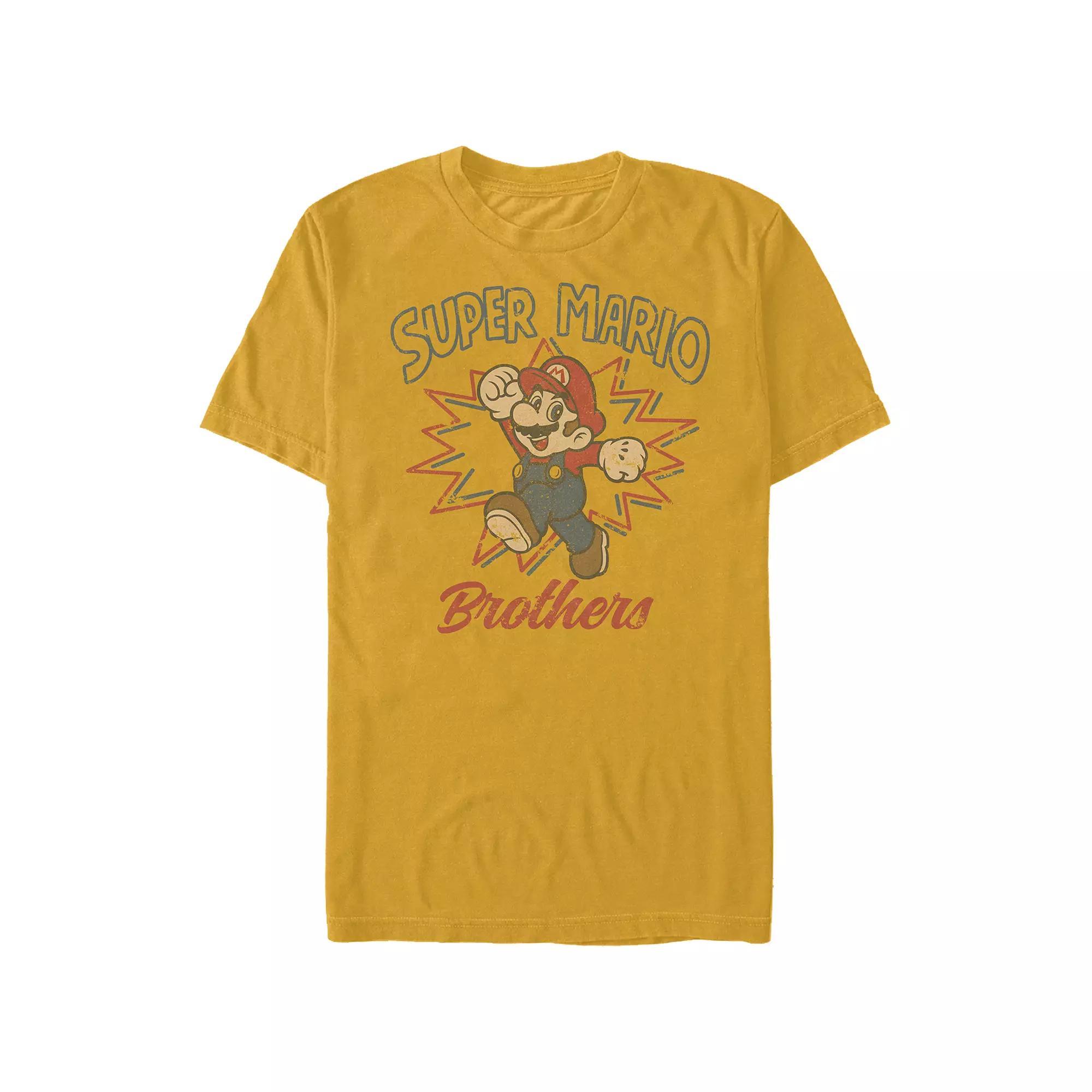 Men's Super Mario Brothers Retro Draw Graphic Tee,  Product Image