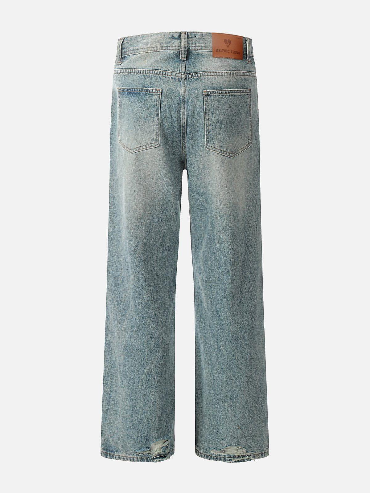 Aelfric Eden Basic Distressed Loose Jeans Product Image