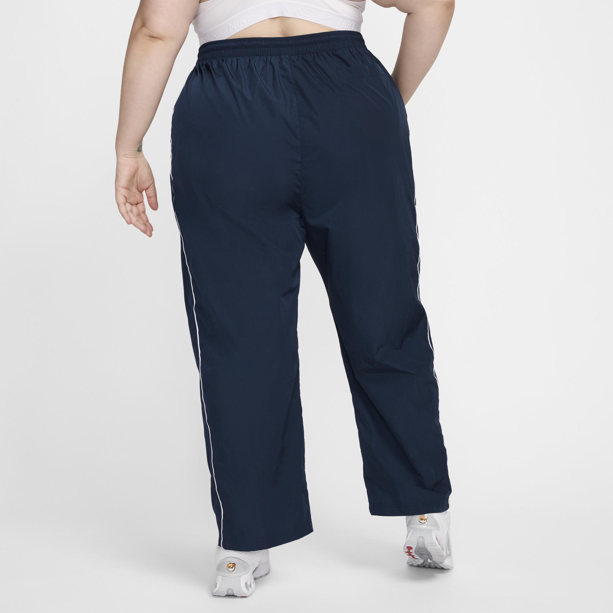 Nike Windrunner Women's High-Waisted Woven Open-Hem Pants (Plus Size) Product Image