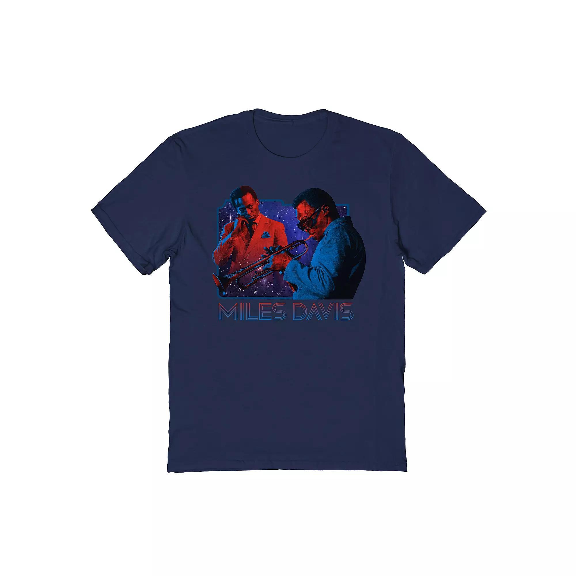 Men's Miles Davis Tee, Size: XL, Blue Product Image