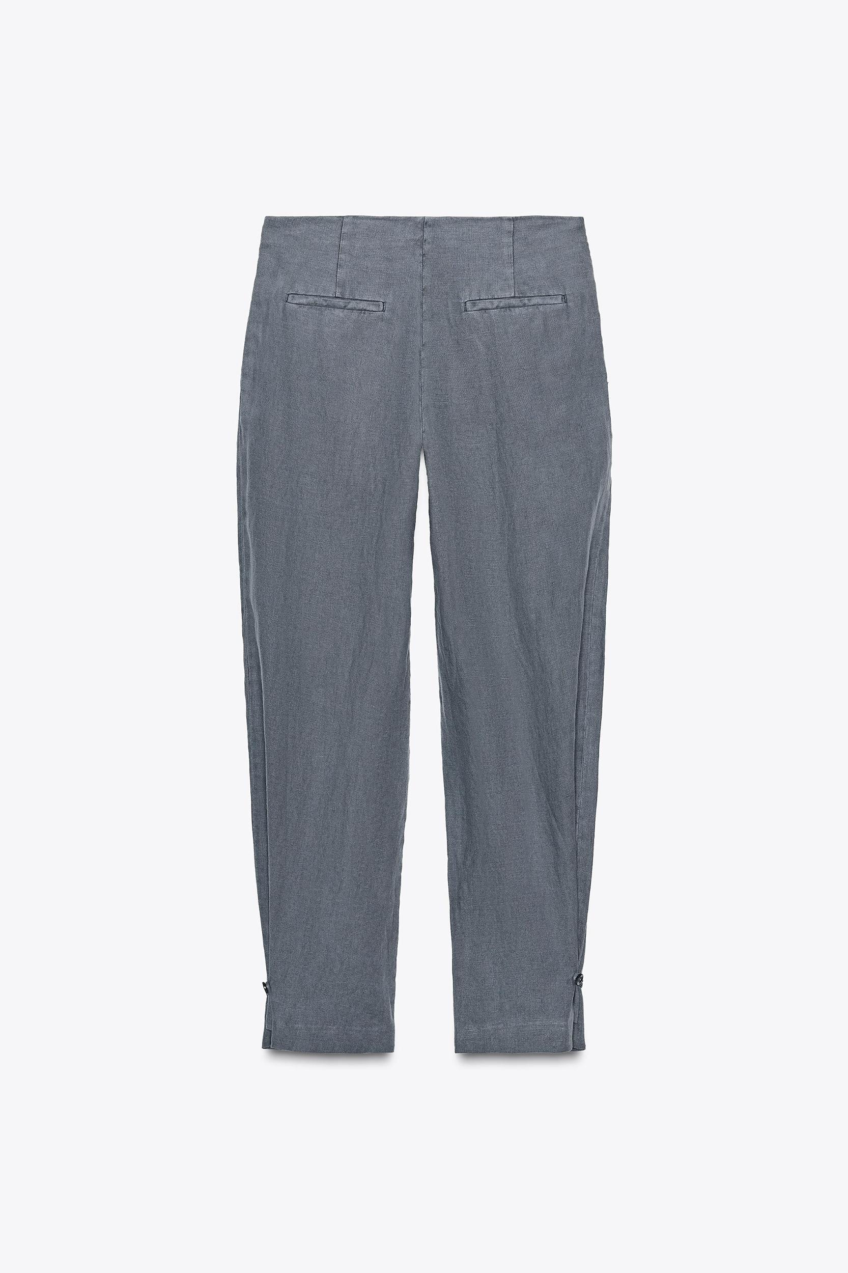 ZW COLLECTION PLEATED LINEN PANTS Product Image