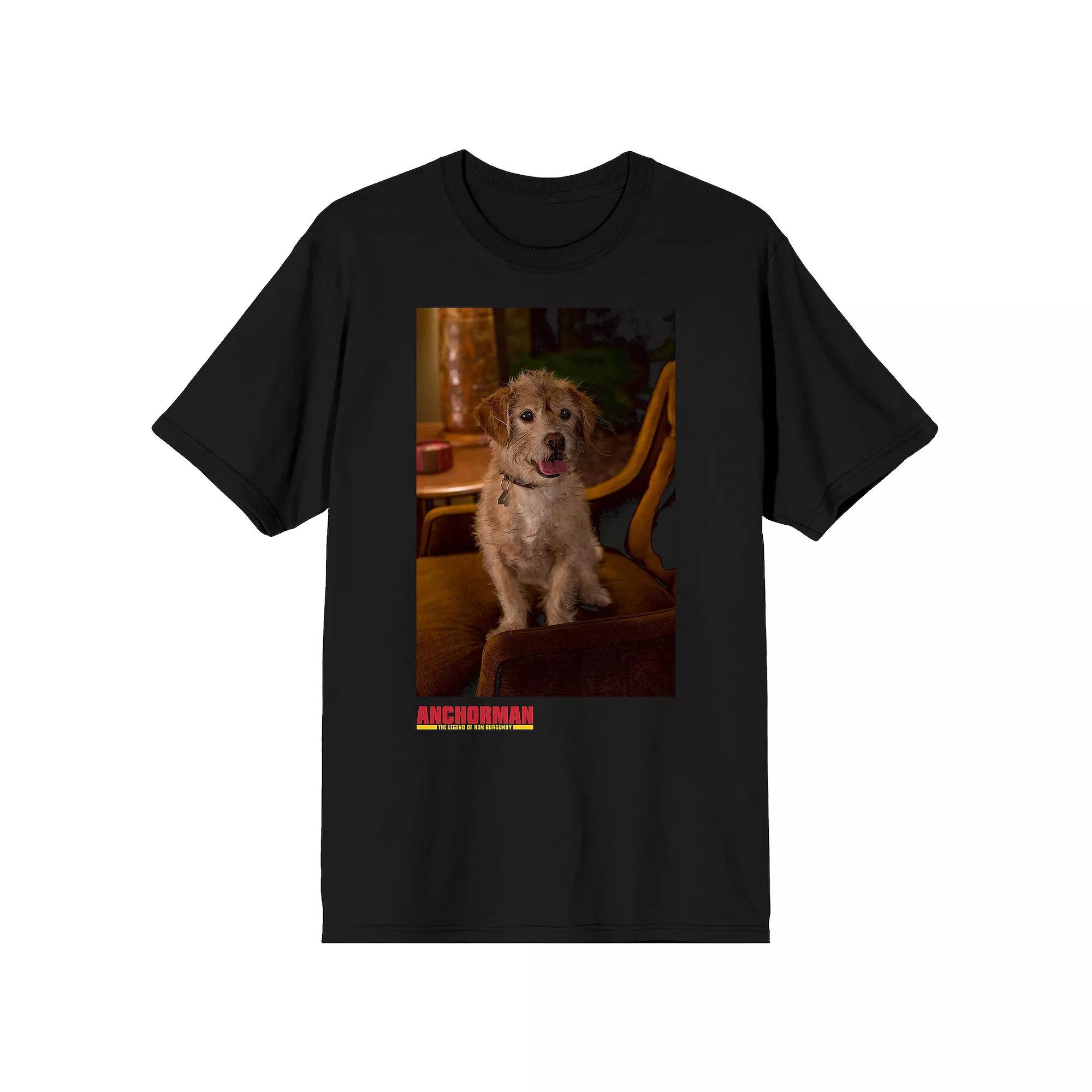 Men's Anchorman Baxter The Dog Tee, Size: XL, Black Product Image