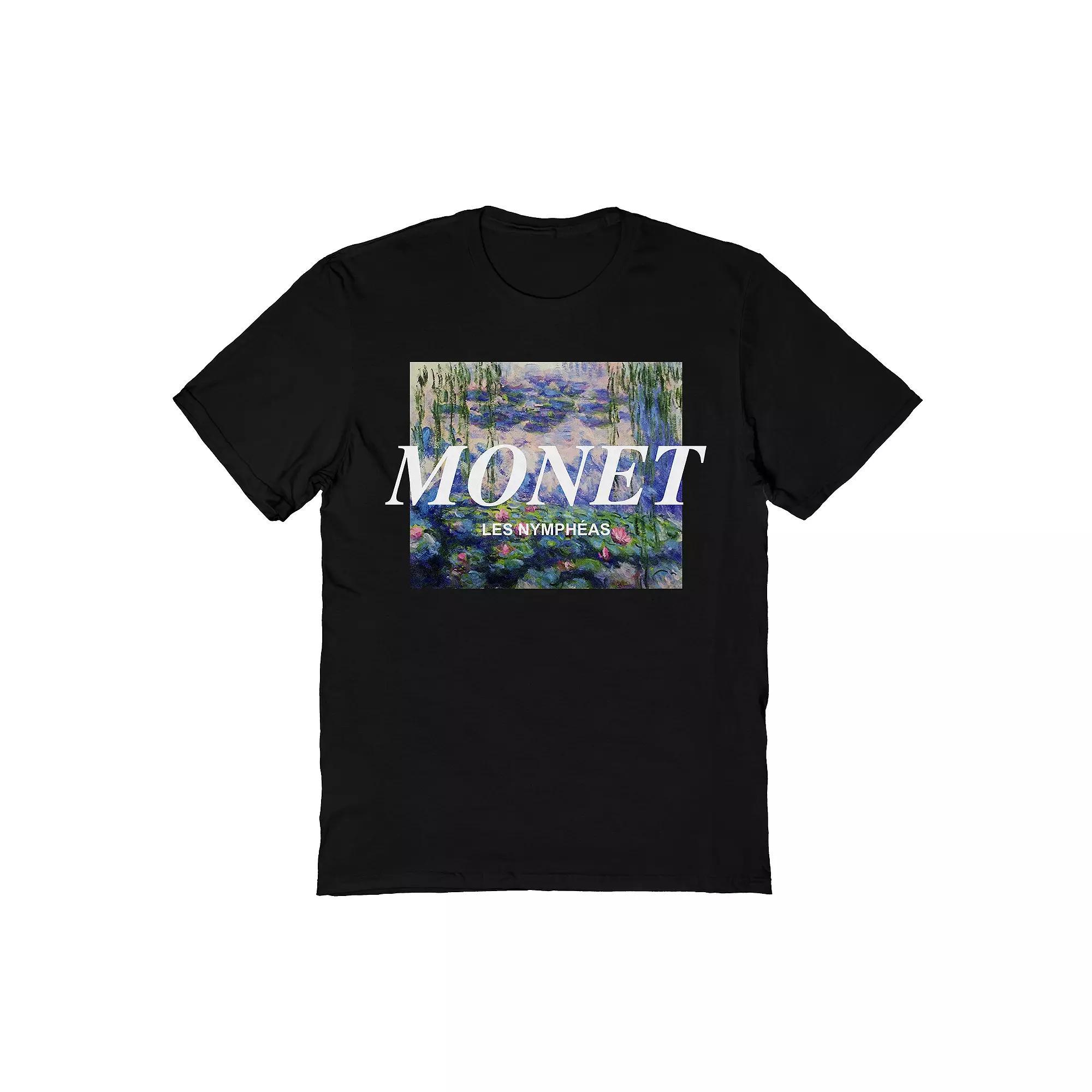 Men's Monet Monet Water Lillies Tee, Size: Small, Black Product Image