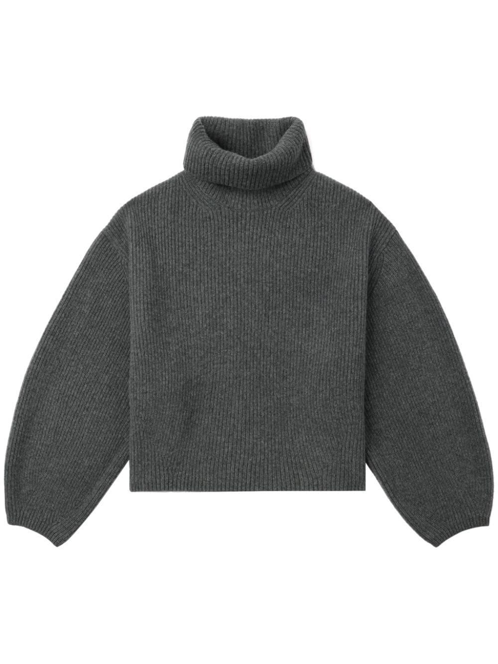 TOTÊME Roll-neck Sweater In Grey Product Image