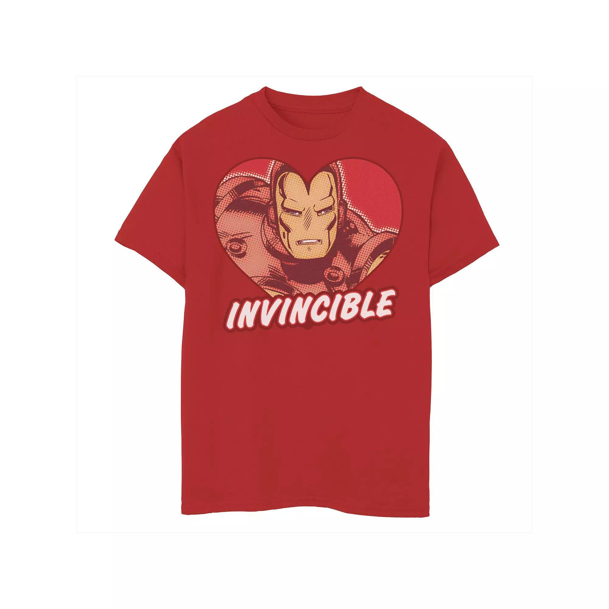 Boys 8-20 Marvel Iron Man Invincible Heart Valentine's Tee, Boy's,  Product Image