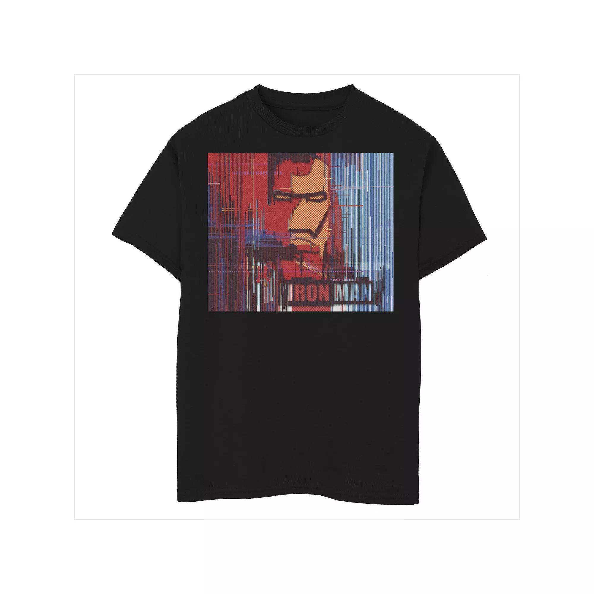 Boys 8-20 Marvel Iron Man Glitched Poster Graphic Tee, Boy's,  Product Image