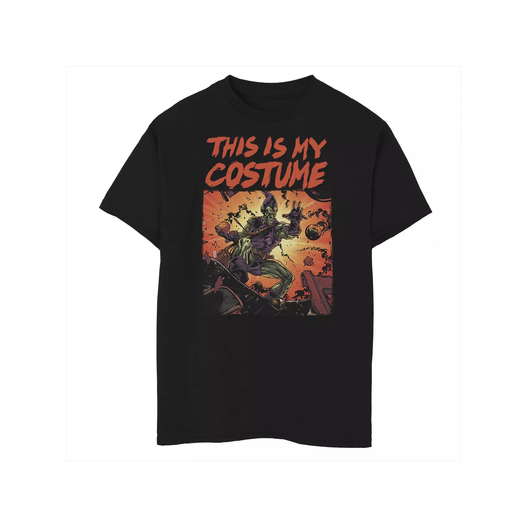 Boys 8-20 Marvel Spider Man Halloween Goblin Costume Graphic Tee, Boy's, Size: Small, Black Product Image