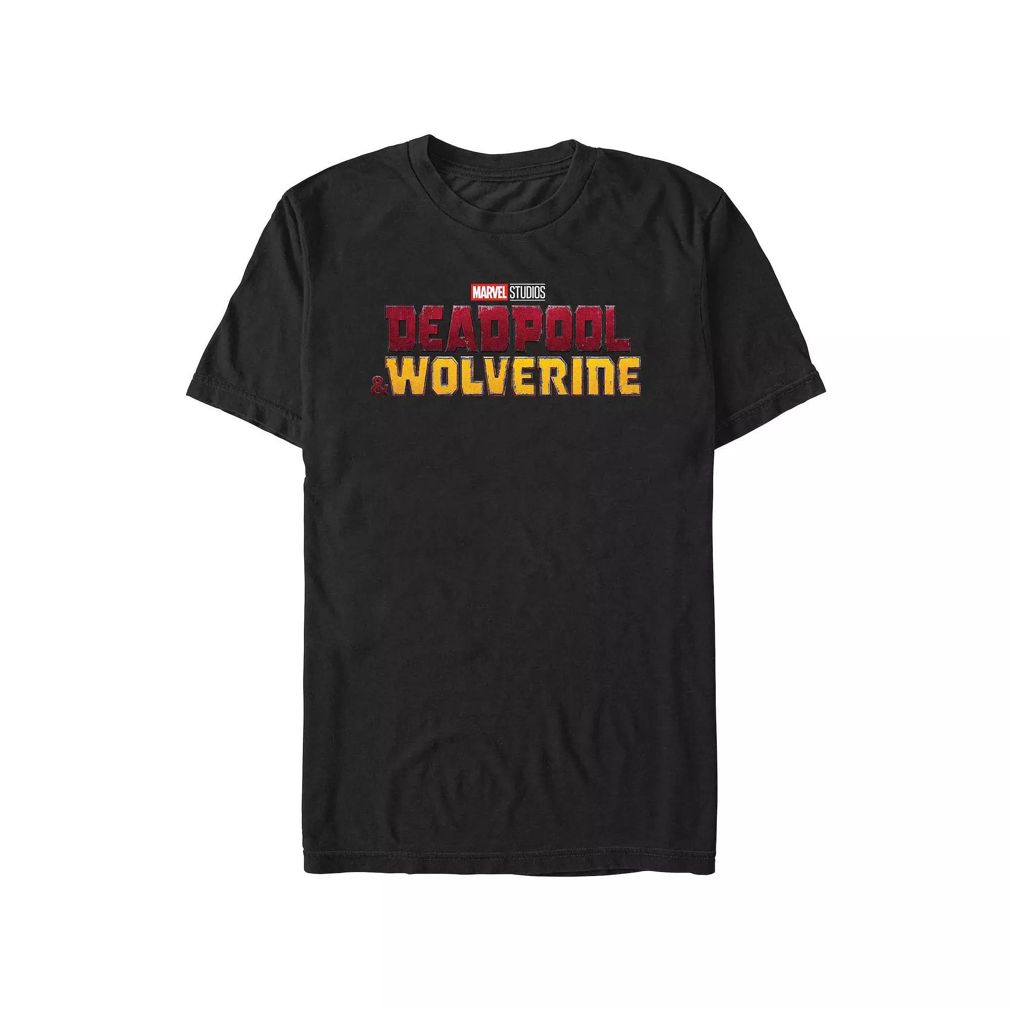 Men's Deadpool And Wolverine Logo Graphic Tee, Size: XS, Black Product Image