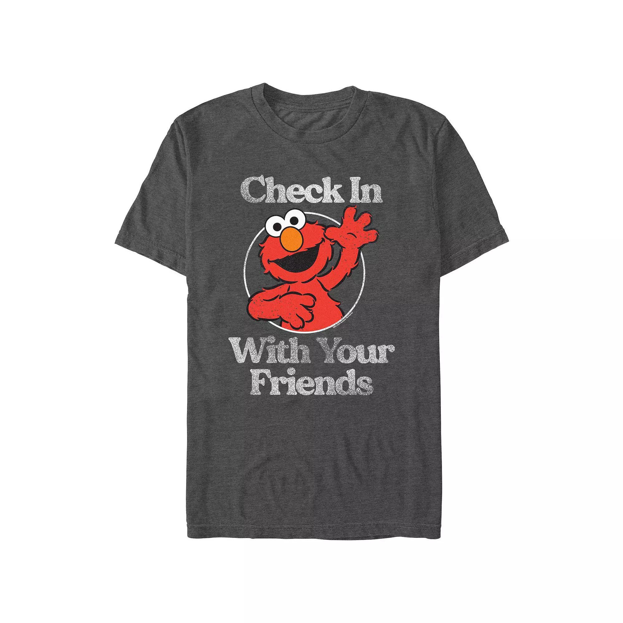 Men's Sesame Street Elmo Stamp Check Product Image