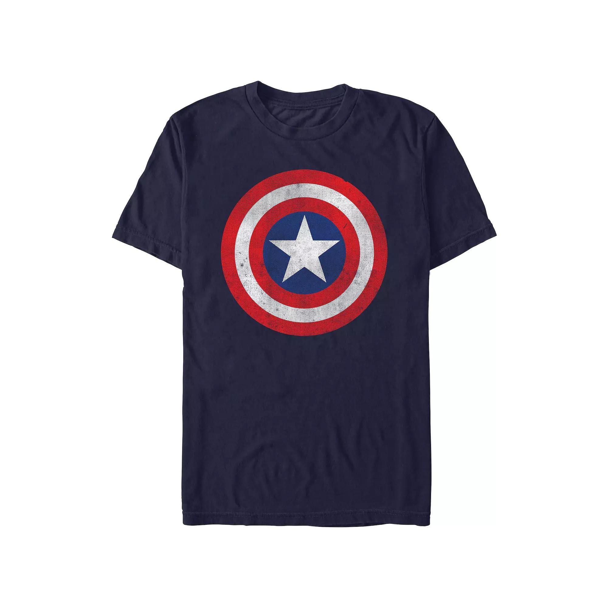 Men's Comfort Colors® Captain America Distressed Shield Graphic Tee,  Product Image