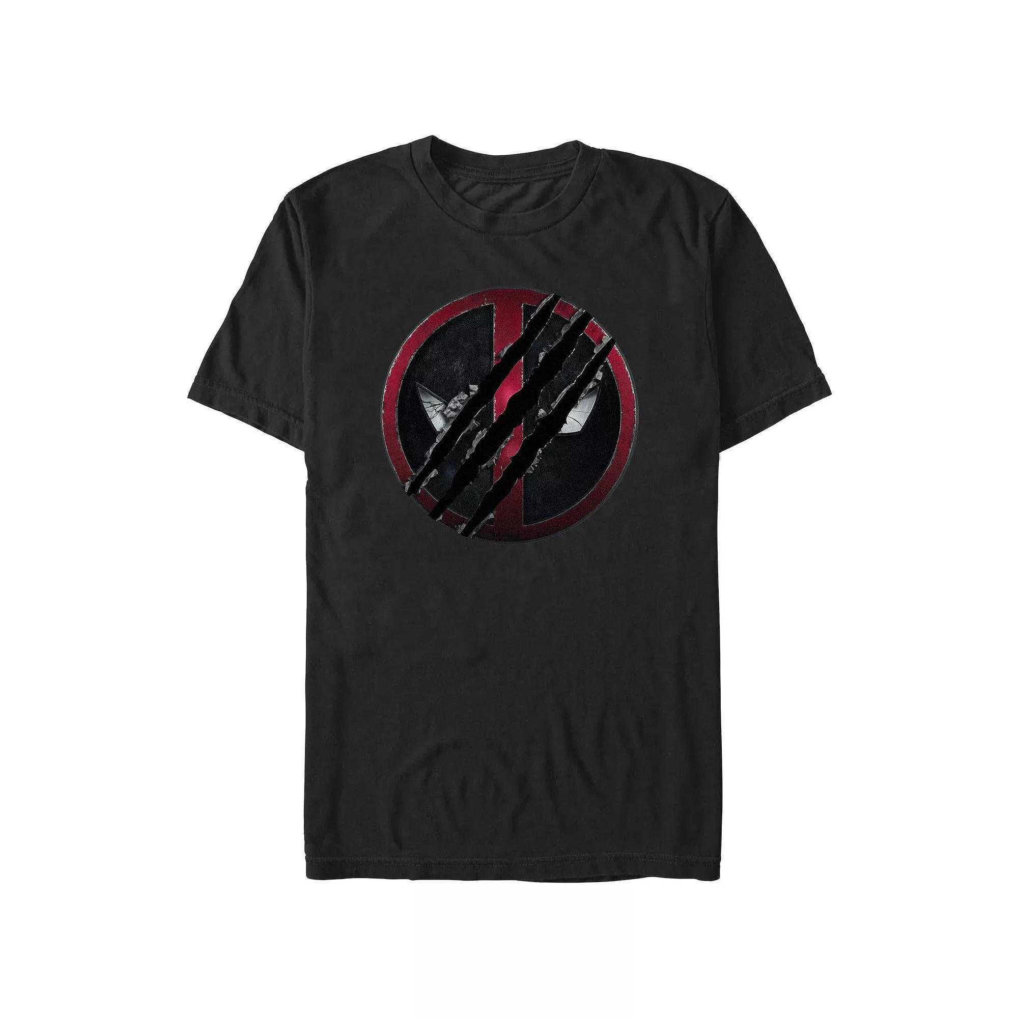 Men's Deadpool And Wolverine Scratch Large Graphic Tee,  Product Image