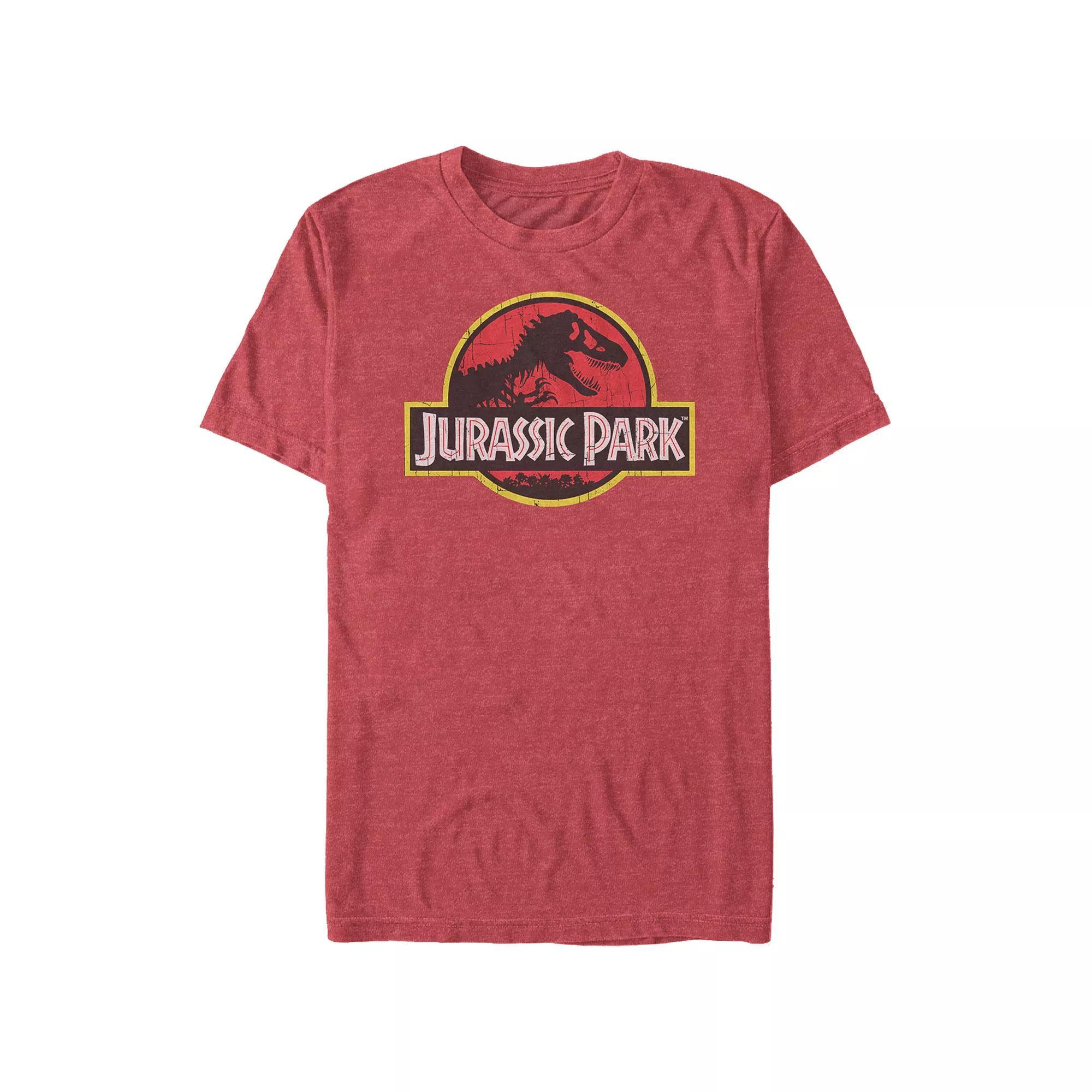 Big & Tall Jurassic Park Distressed Style Logo Graphic Tee, Men's,  Product Image