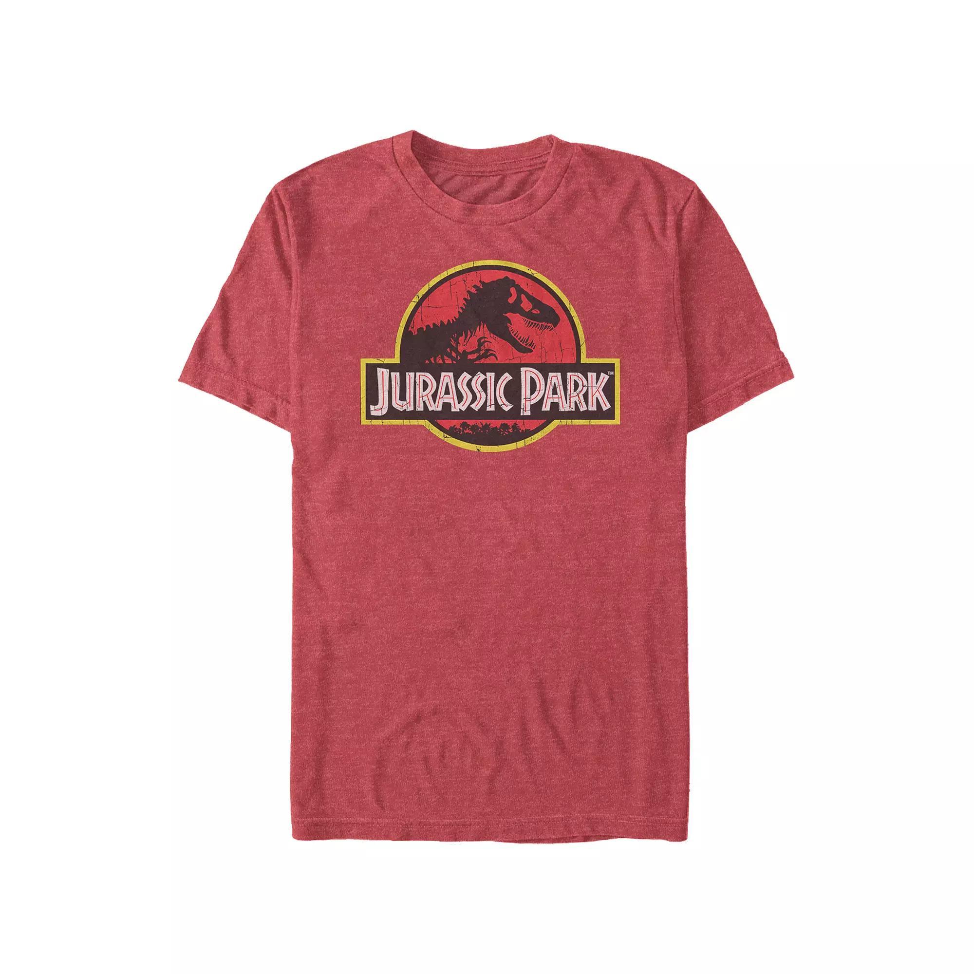 Big & Tall Jurassic Park Distressed Style Logo Graphic Tee, Men's,  Product Image