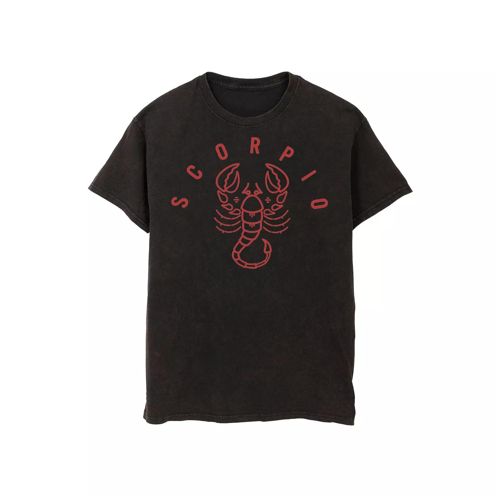 Men's Scorpio White Ink Sketch Tee,  Product Image