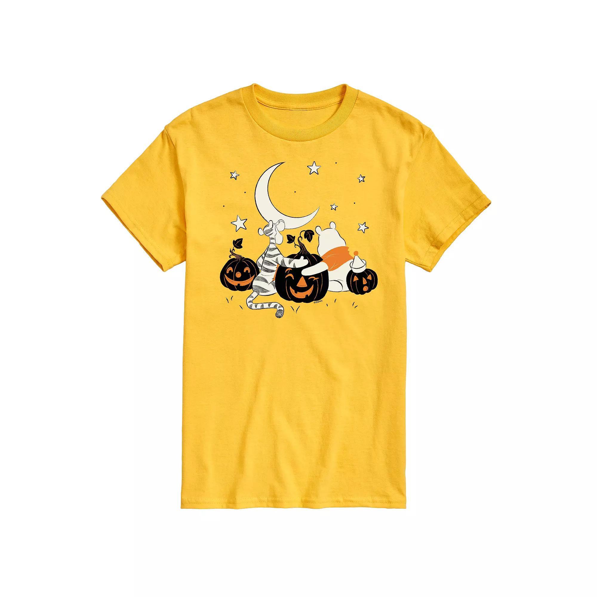 Disney's Winnie The Pooh Big & Tall Tigger and Pooh Pumpkin Patch Graphic Tee, Men's,  Product Image