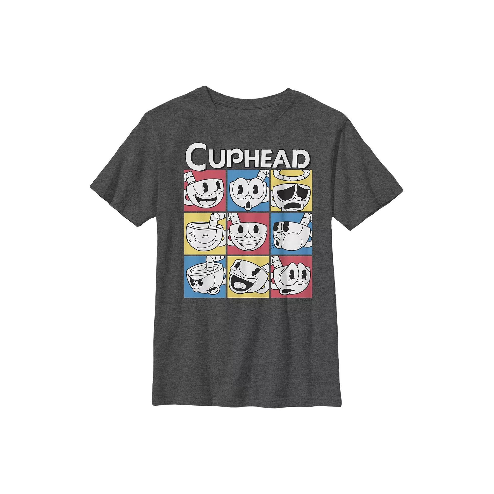 Boys' 8-20 Cuphead Logo Graphic Tee, Boy's, Size: Medium, Grey Heather Product Image