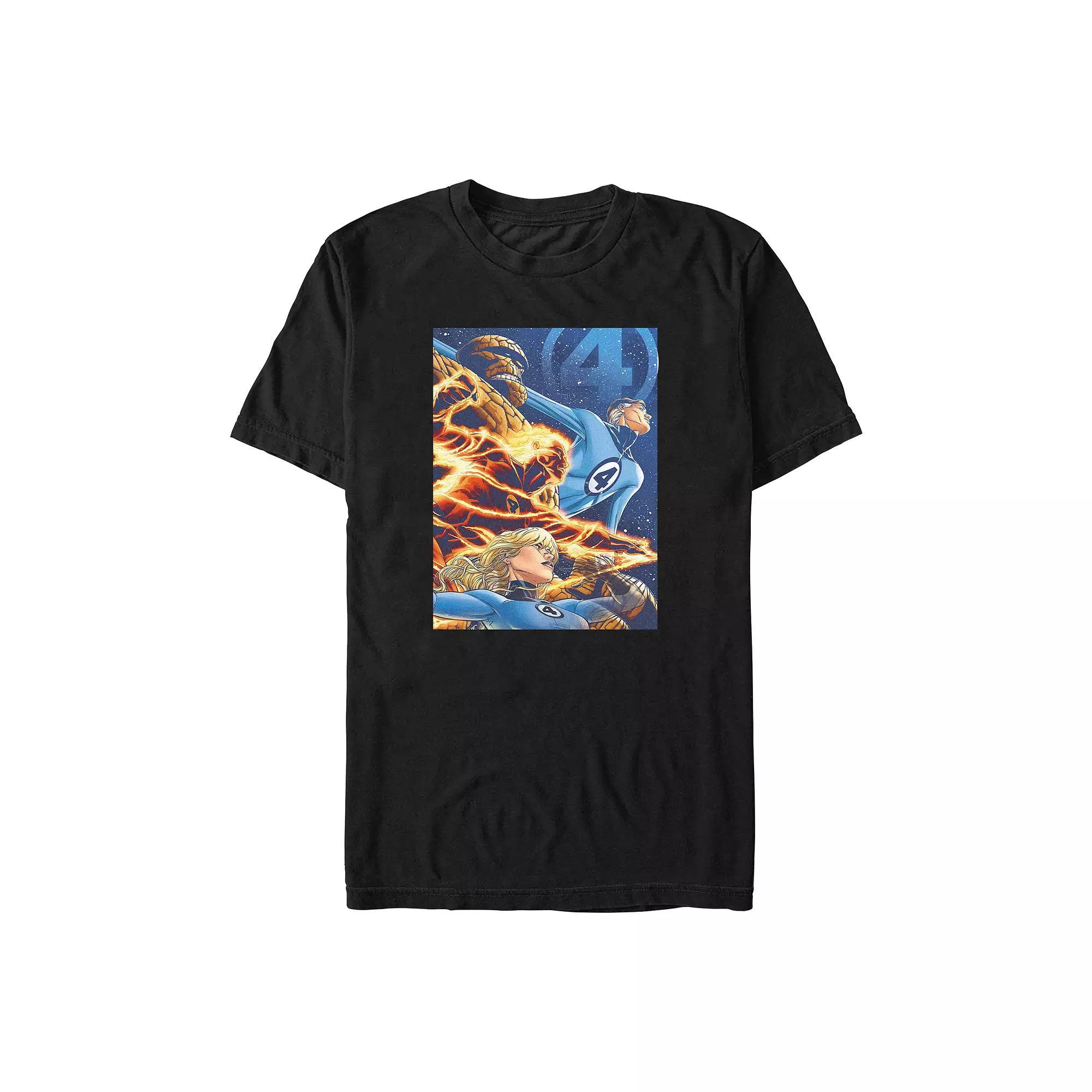 Big & Tall Marvel Fantastic Four Profile Poster Graphic Tee, Men's,  Product Image