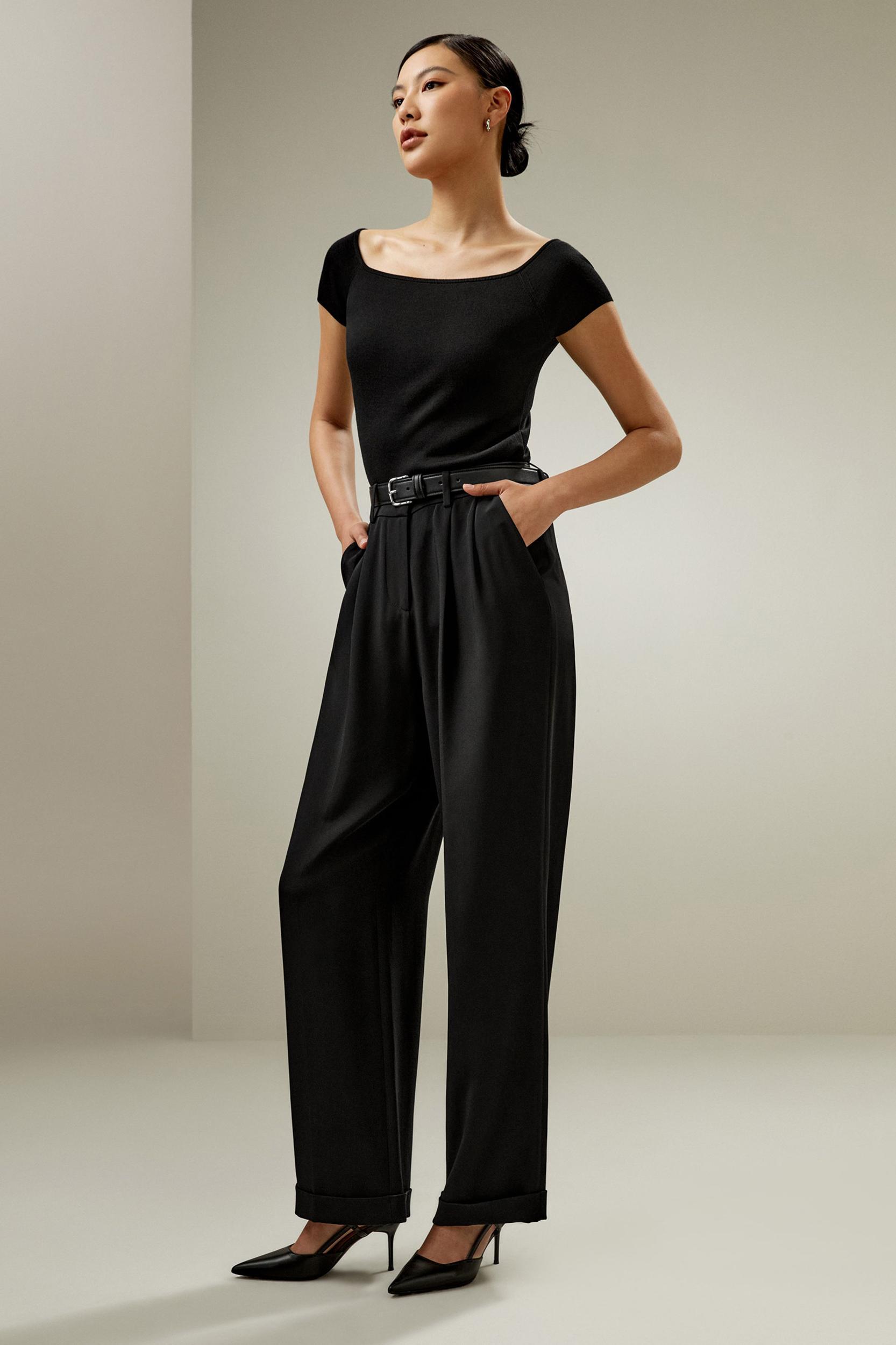 Off-Shoulder Sweater Top Product Image