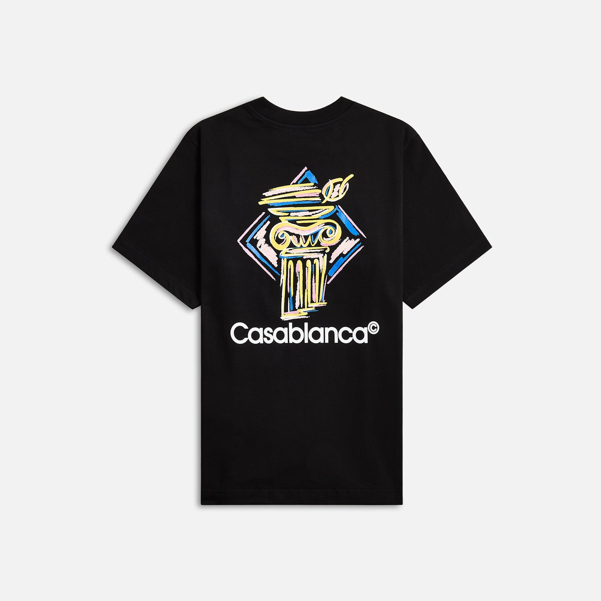 Casablanca Diamond Column Printed Tee - Black Male Product Image