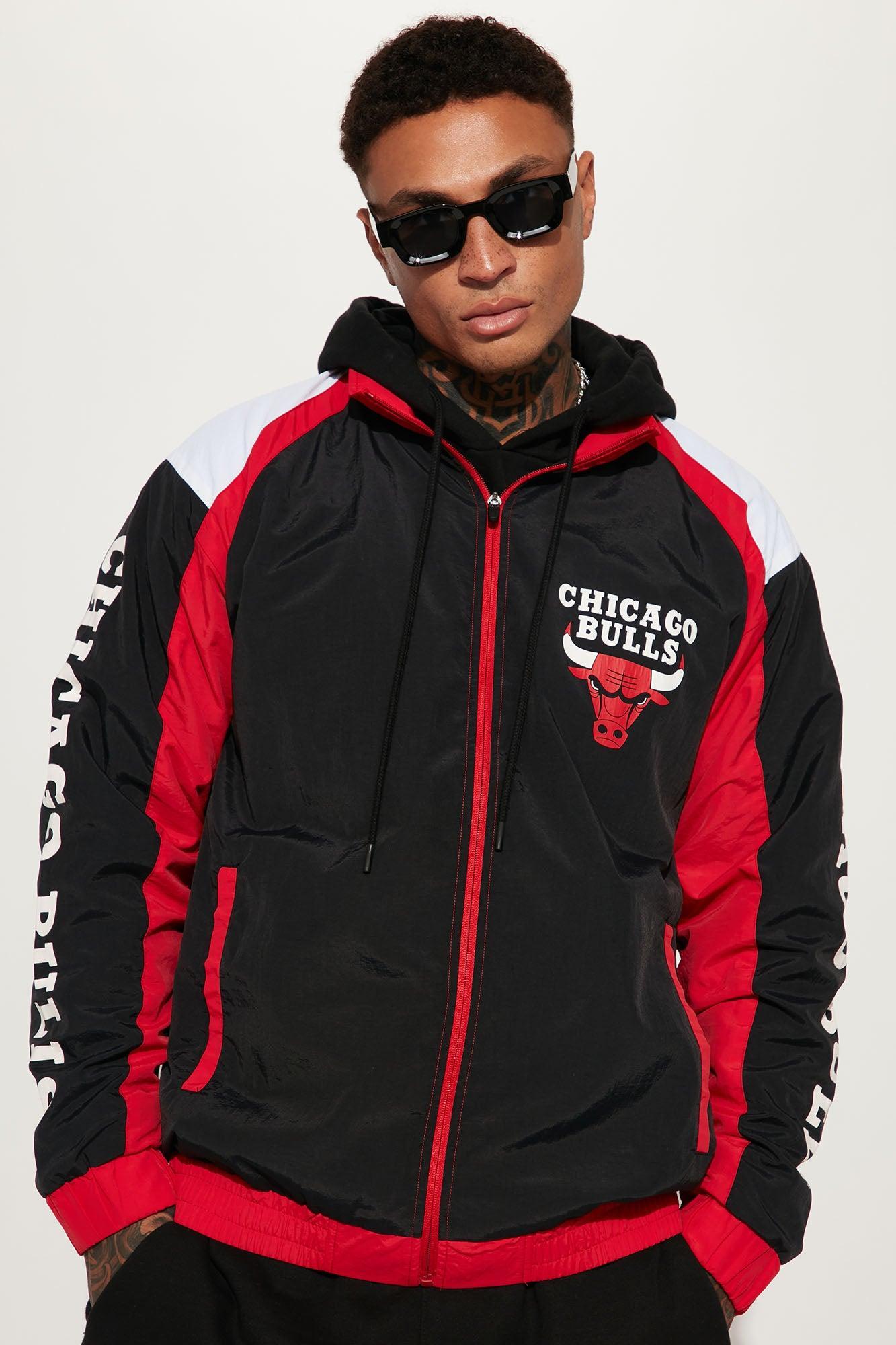 Chicago Bulls Threat Jacket - Black/Red Product Image