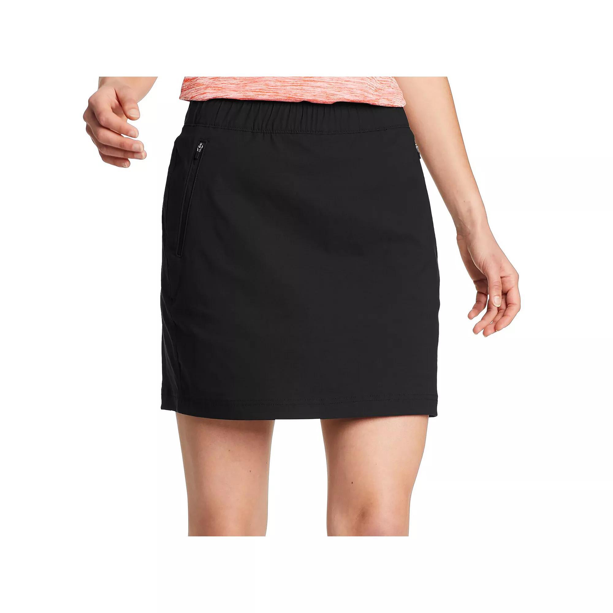 Plus Size Eddie Bauer Rainier Pull On Skort, Women's, Size: 22 W, Black Product Image