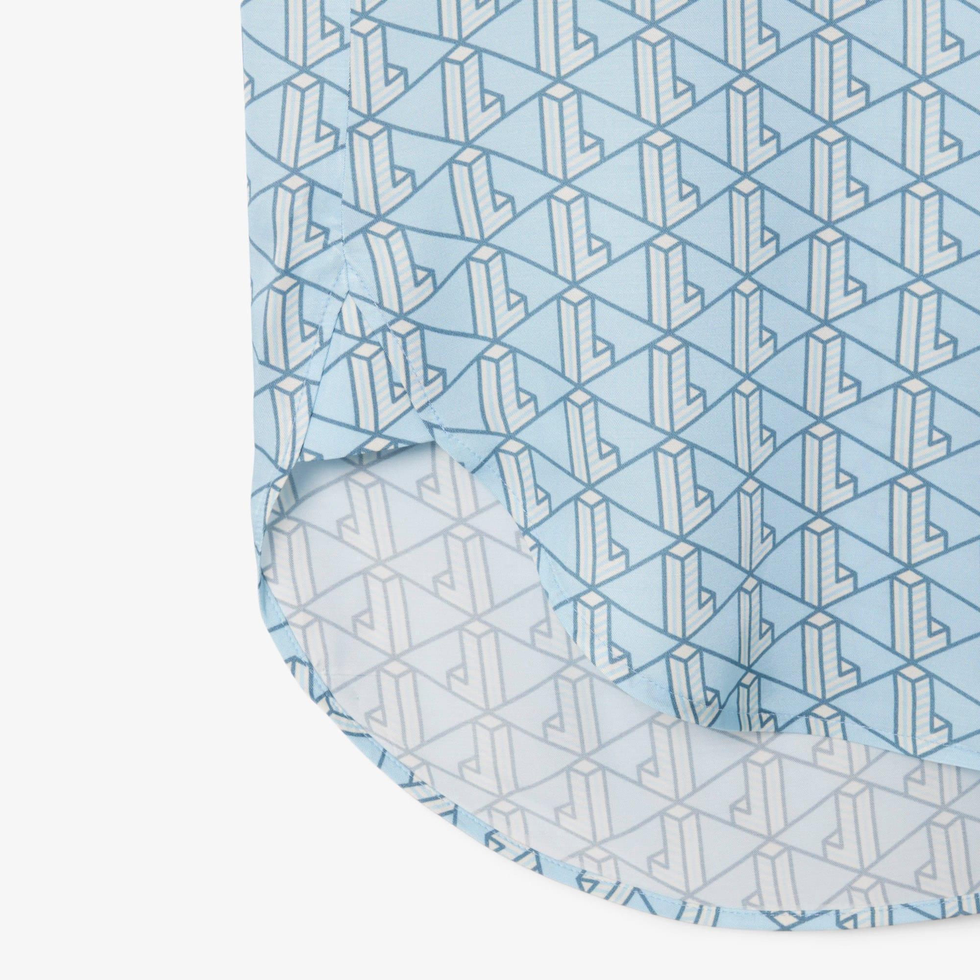 Oversized Monogram Print Shirt Product Image